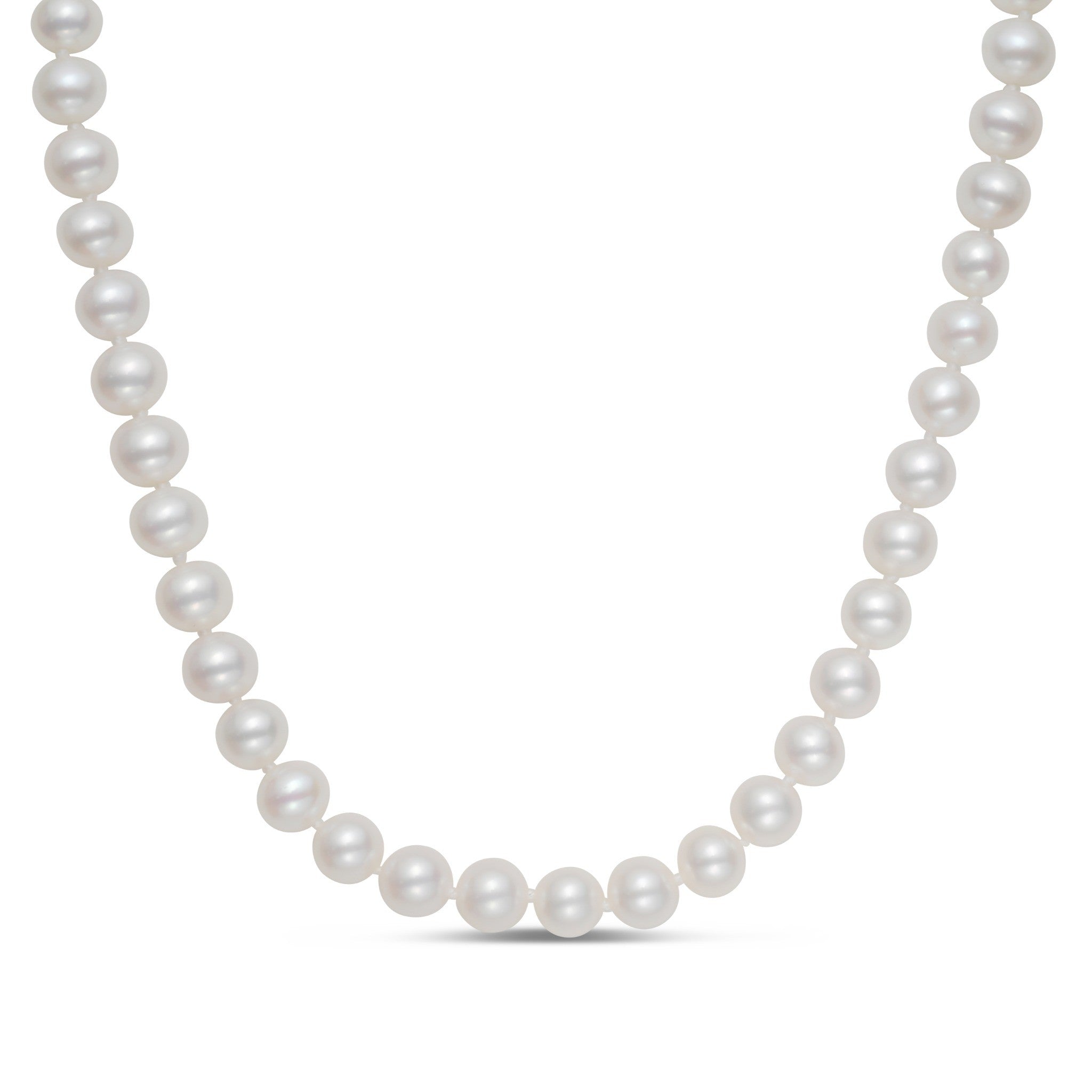 6-6.5mm Freshwater Pearl Necklace In 14K Gold