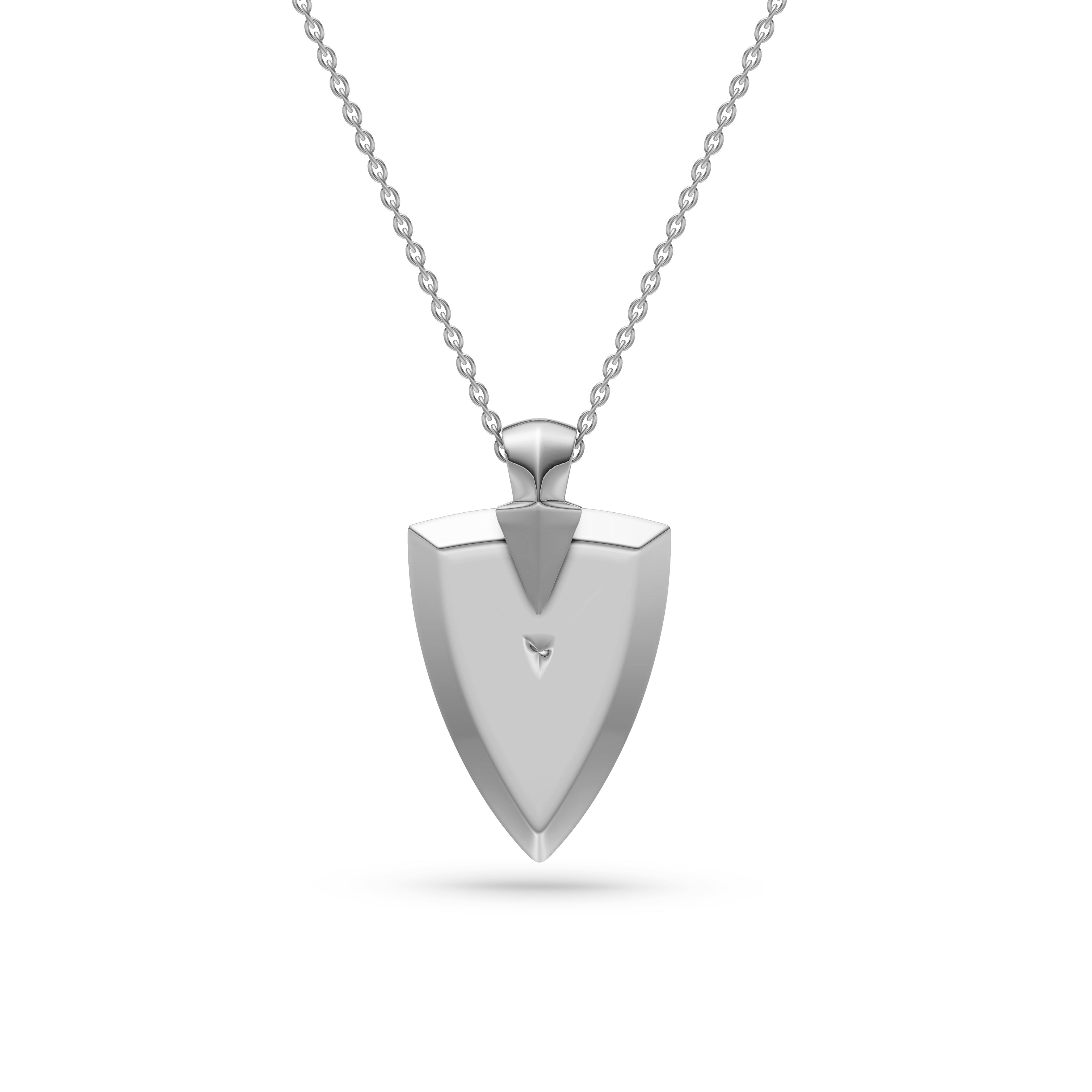 Aegis Shield Necklace in Sterling Silver