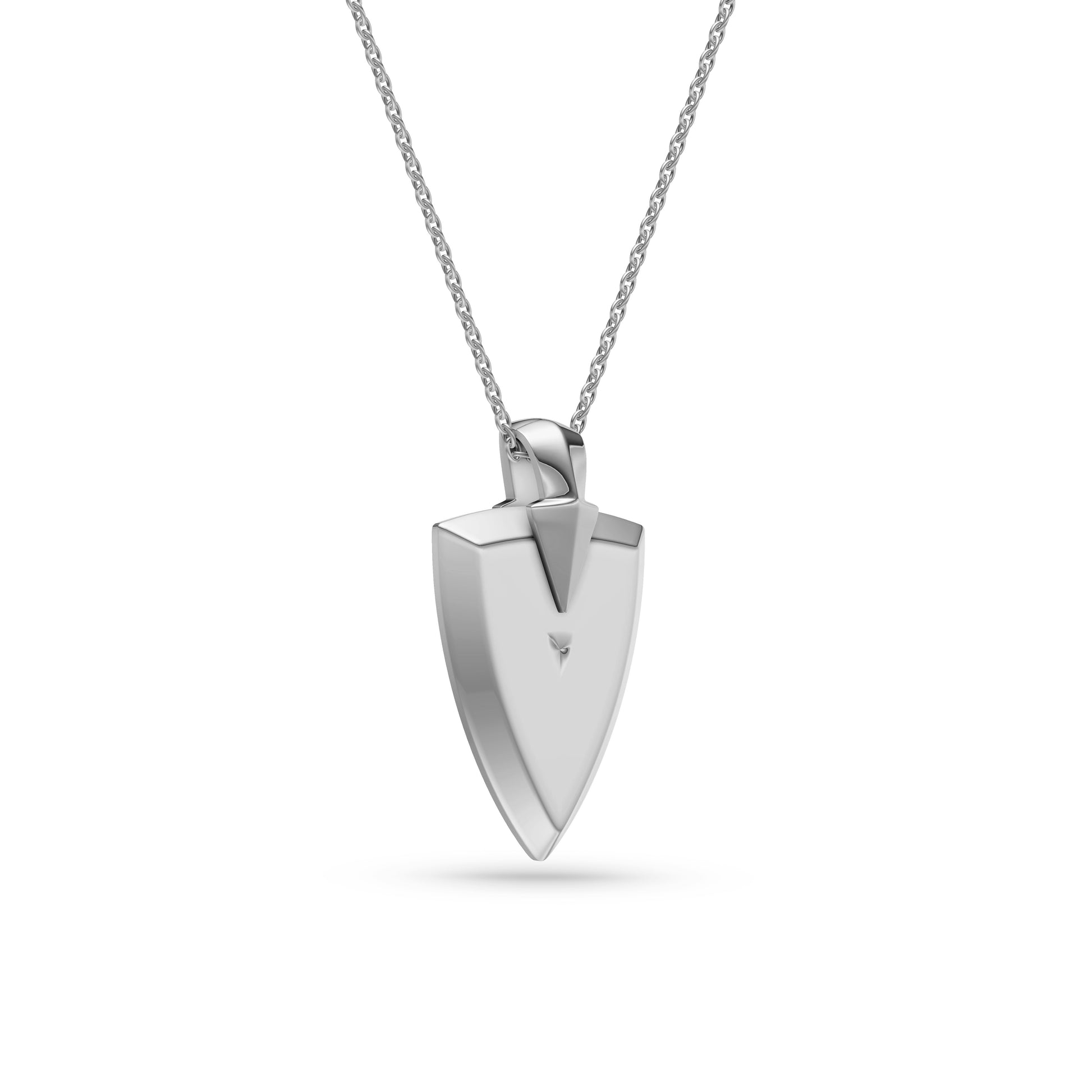 Aegis Shield Necklace in Sterling Silver