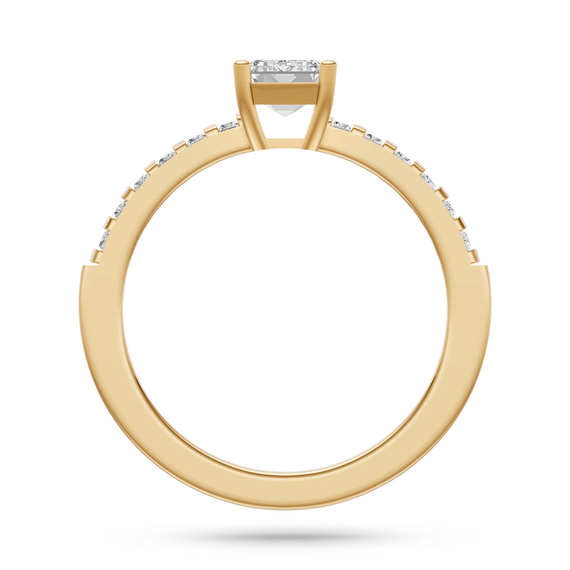 Ascend Emerald-Cut Diamond Ring In 14K Gold