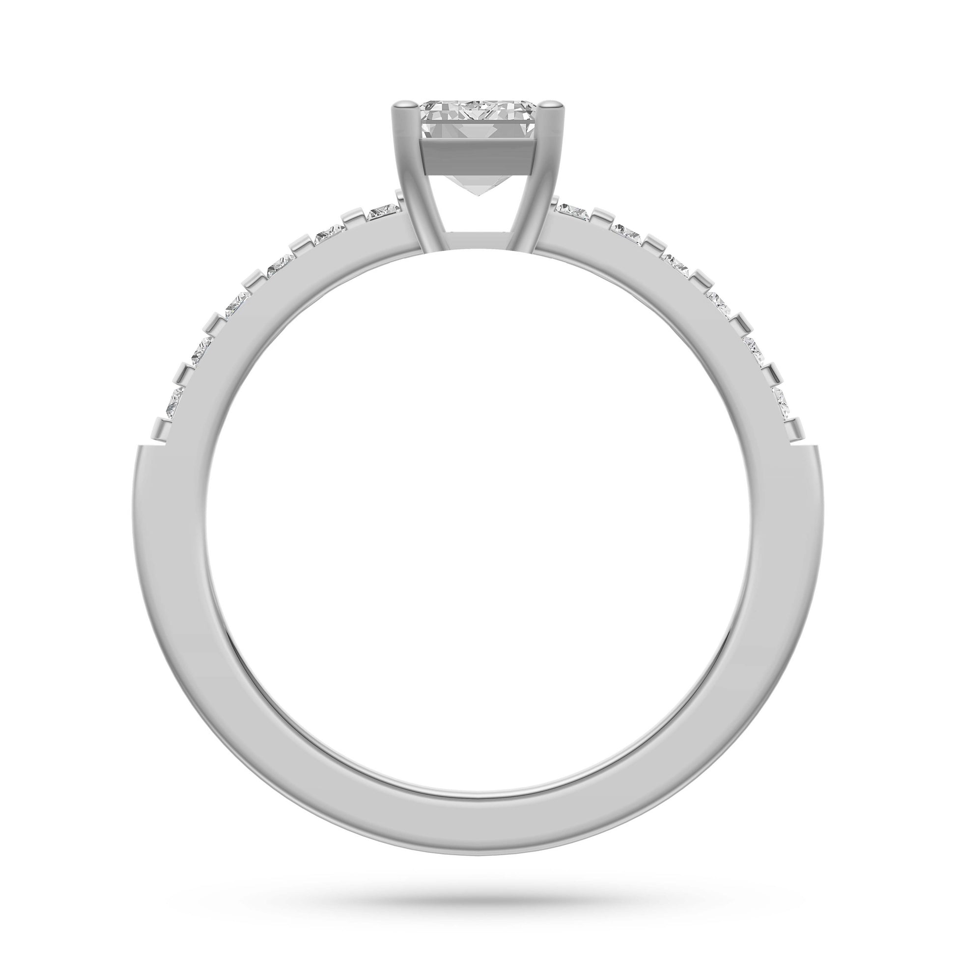 Ascend Emerald-Cut Diamond Ring In 14K Gold