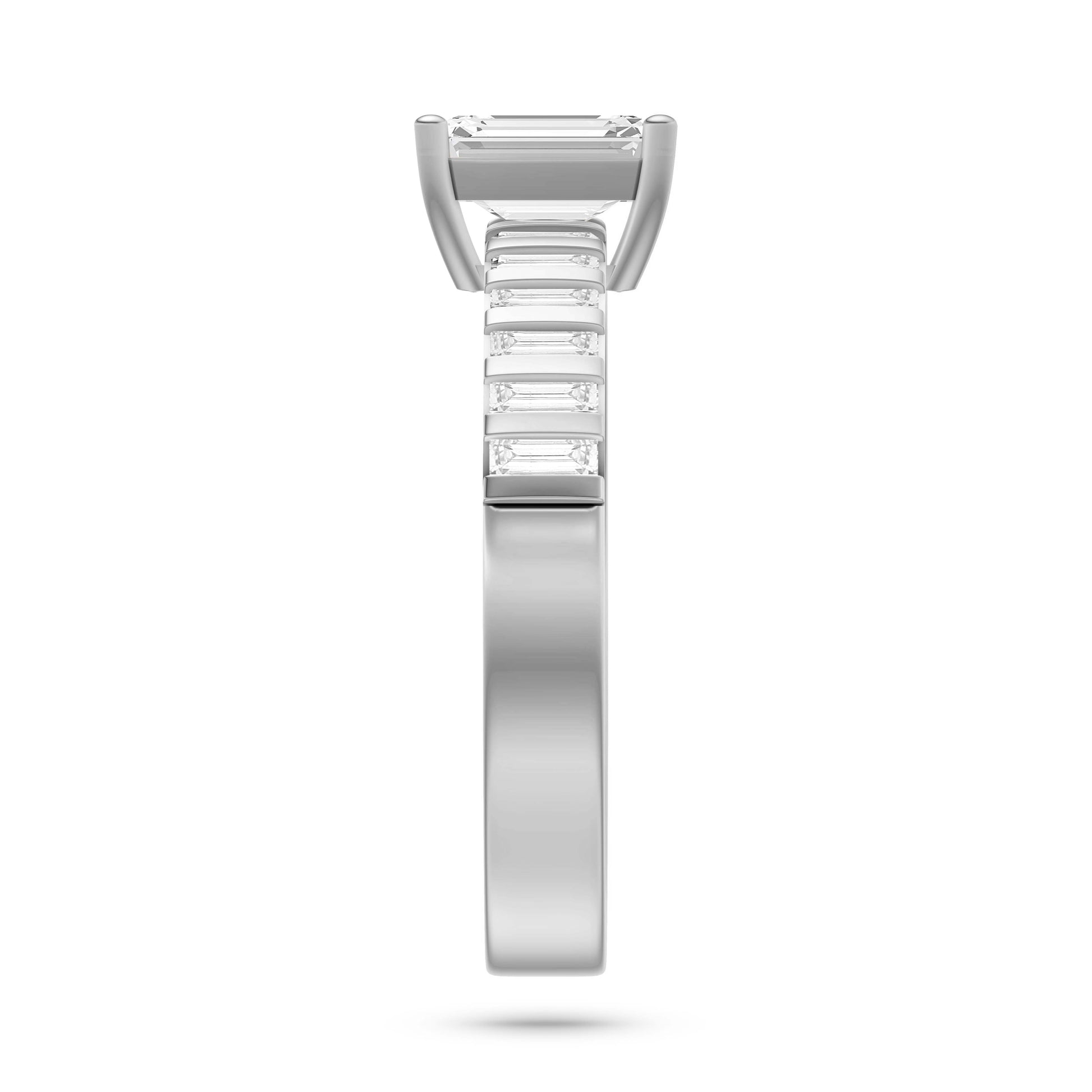 Ascend Emerald-Cut Diamond Ring In 14K Gold