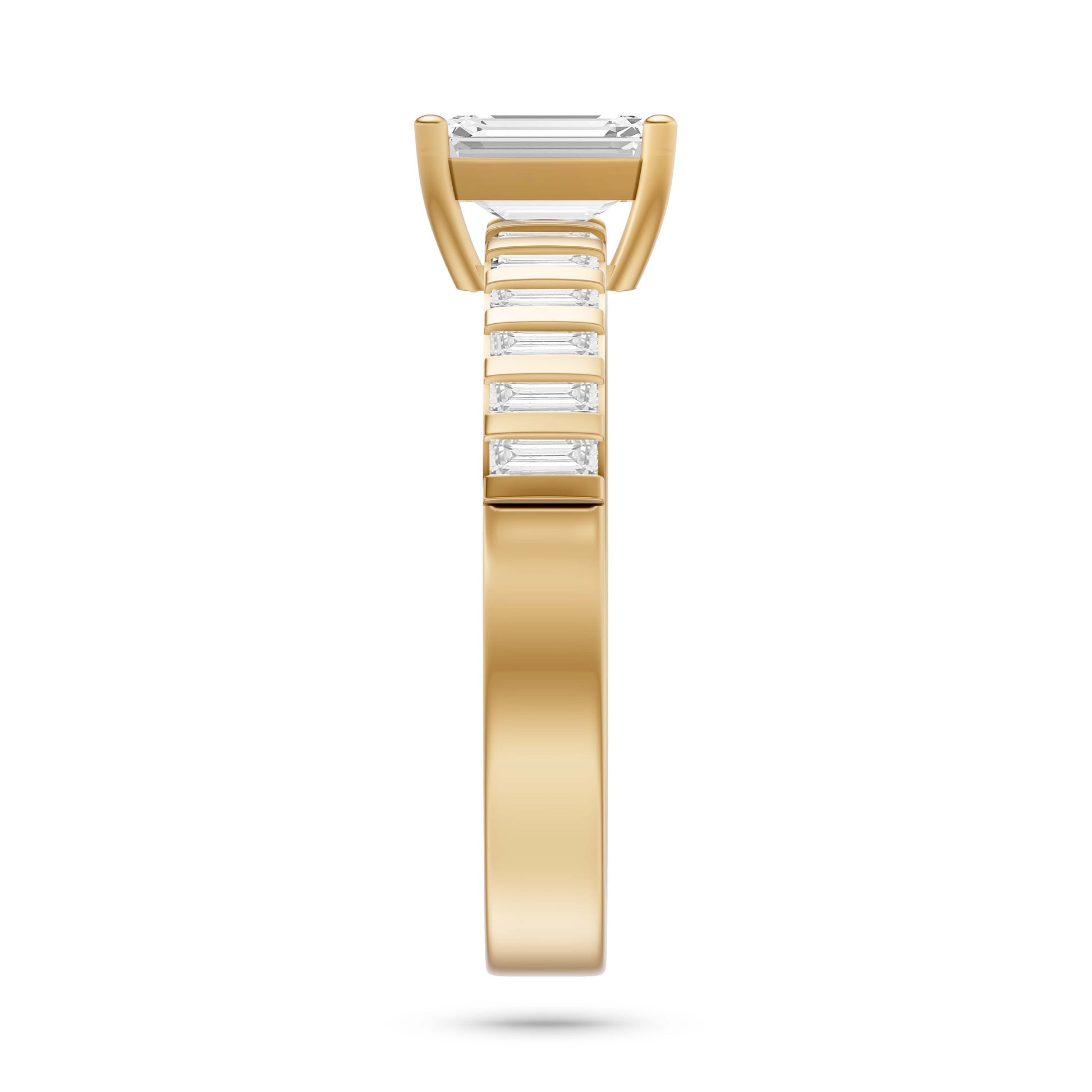 Ascend Emerald-Cut Diamond Ring In 14K Gold