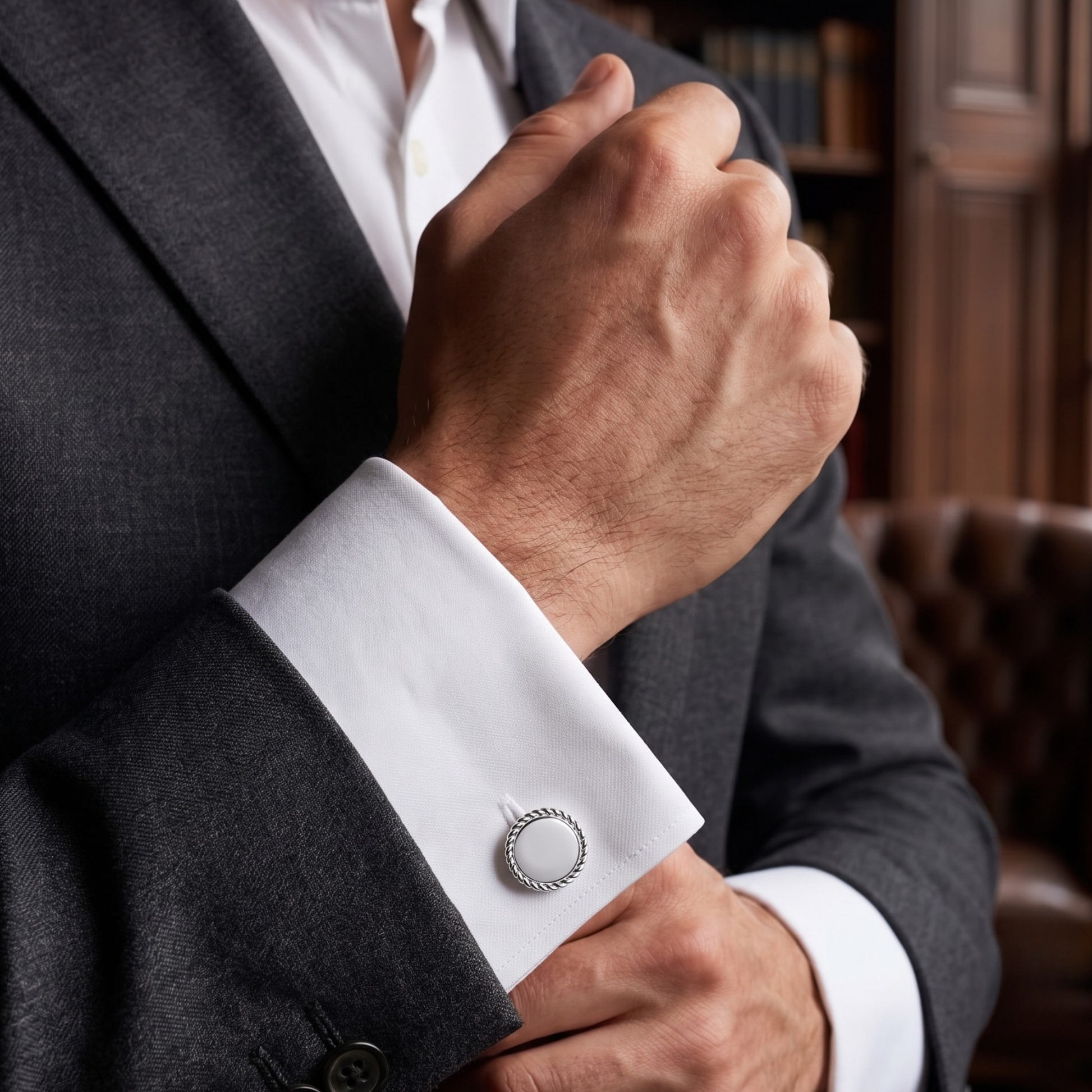 Aurelius Cufflinks in Sterling Silver