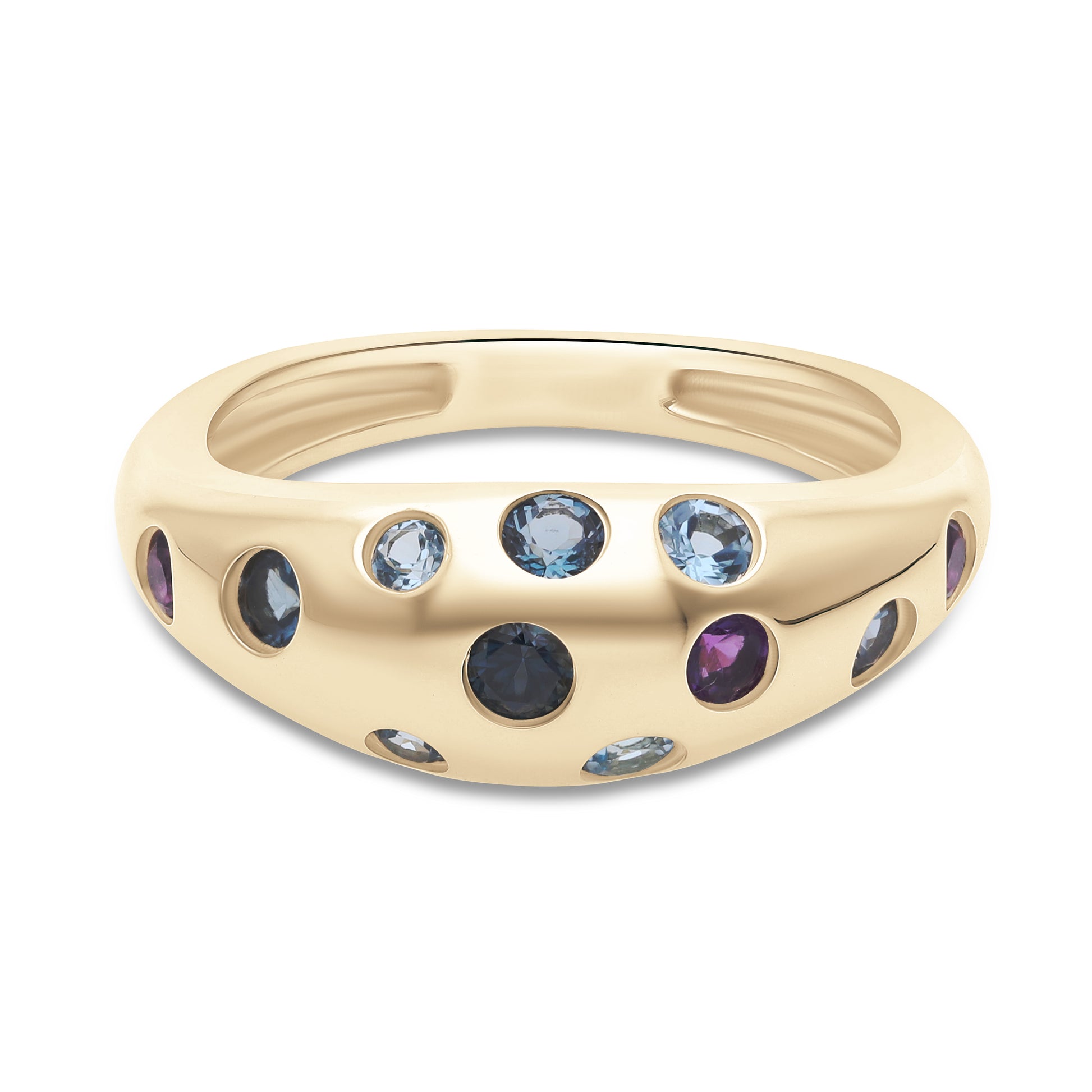 Lagoon Bubble Ring Ring In 14K Gold