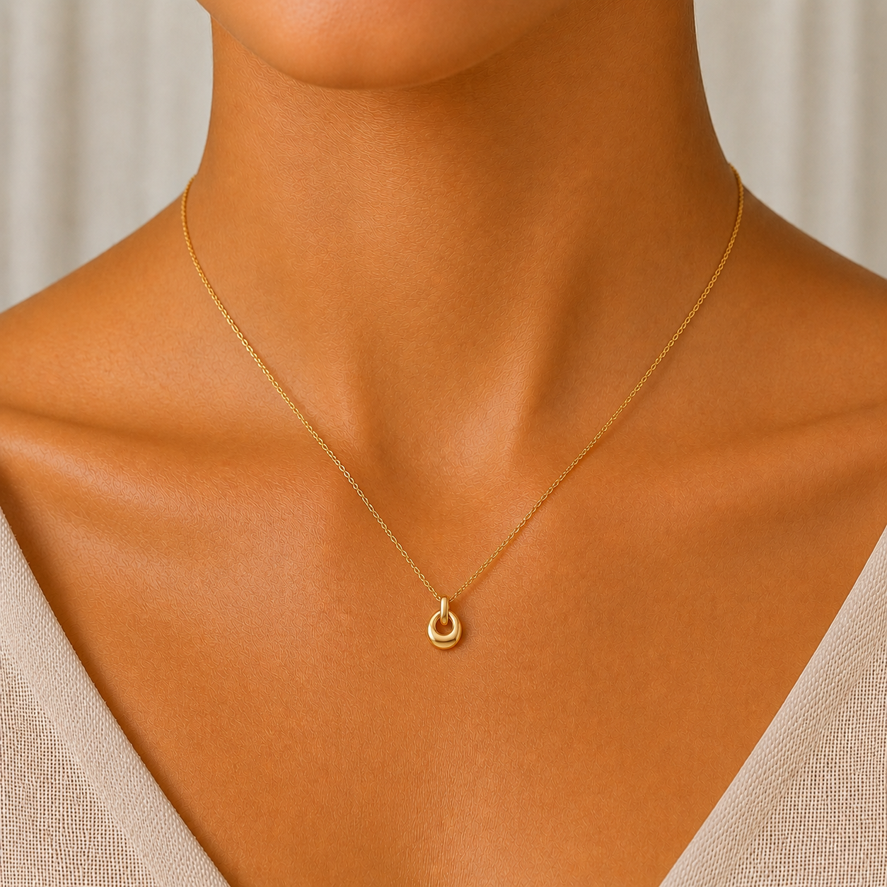 Nature Leaf Pendant in 14K Gold