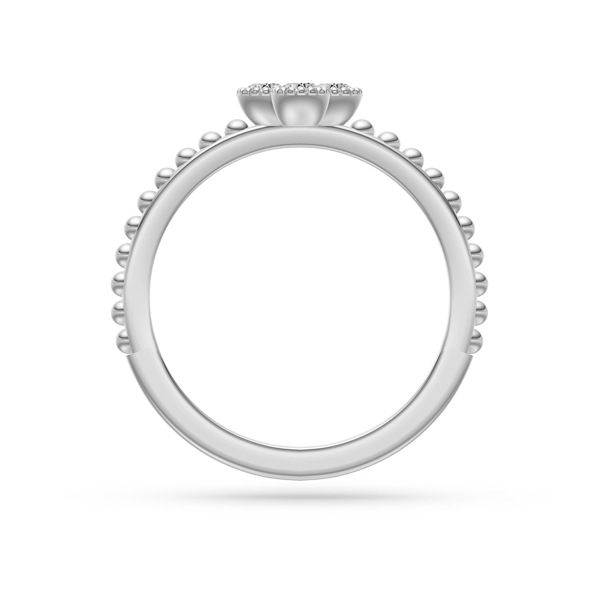 Diamond Flower Cluster Ring in 14K Gold