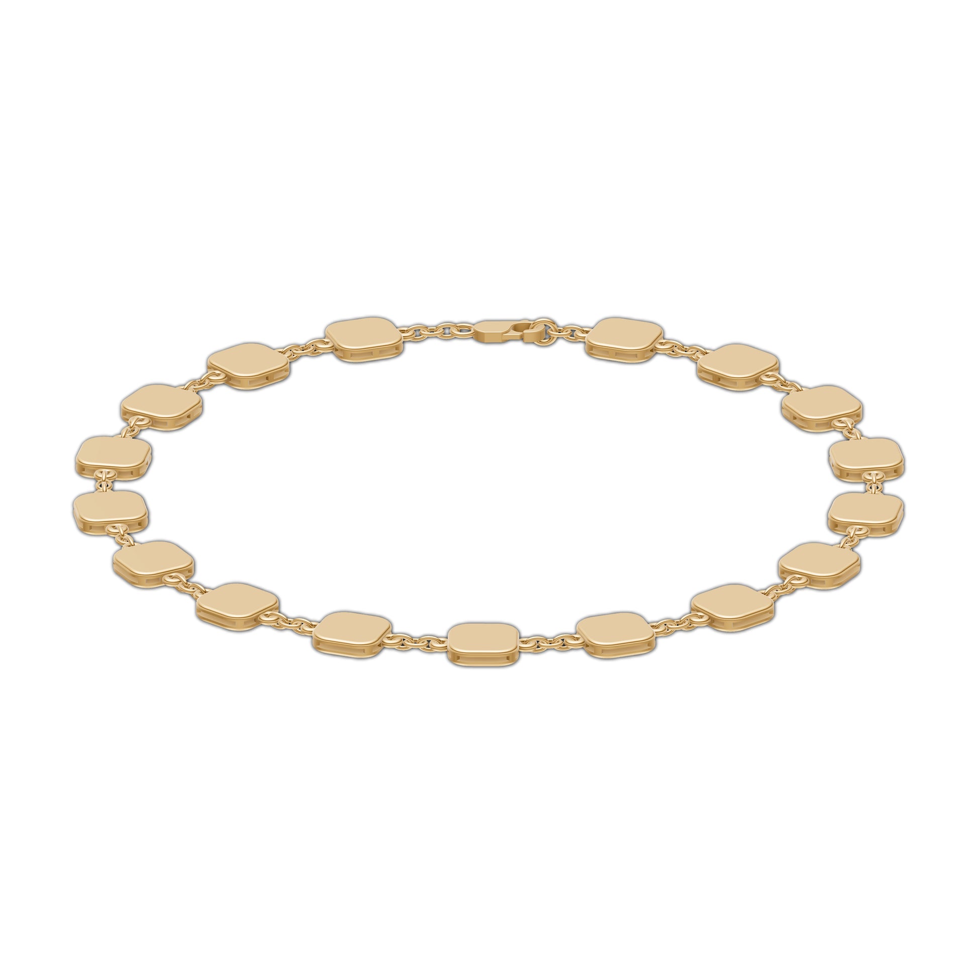 Elegant Chain Style Bracelet in 14K Gold