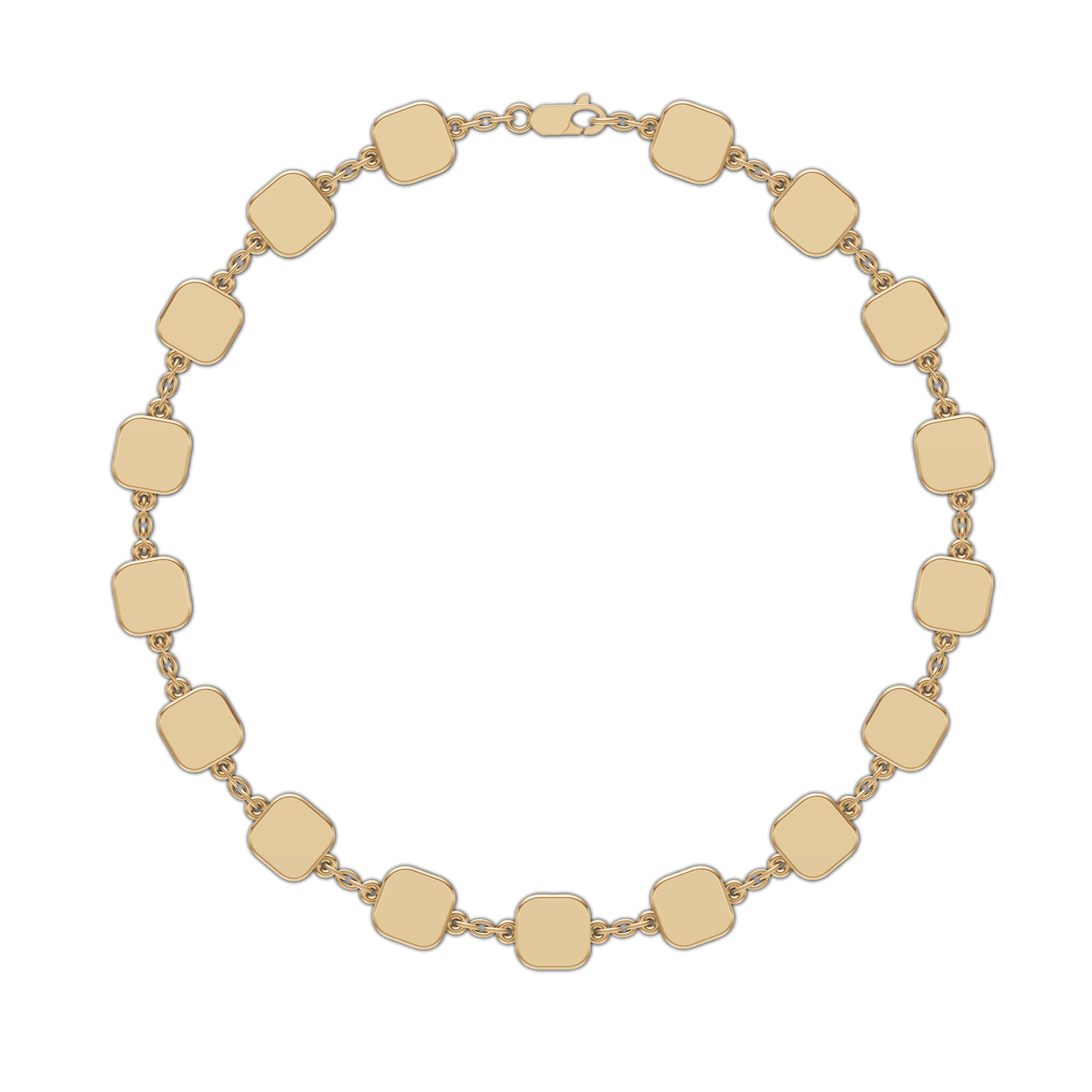 Elegant Chain Style Bracelet in 14K Gold