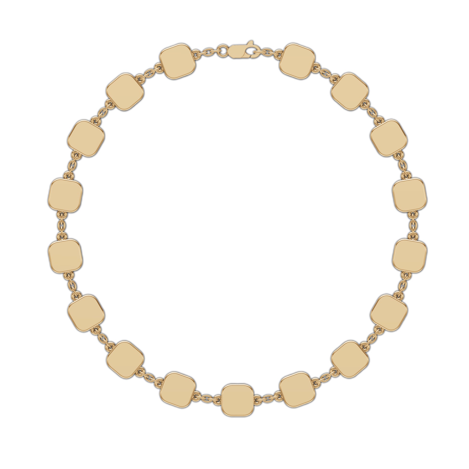 Elegant Chain Style Bracelet in 14K Gold