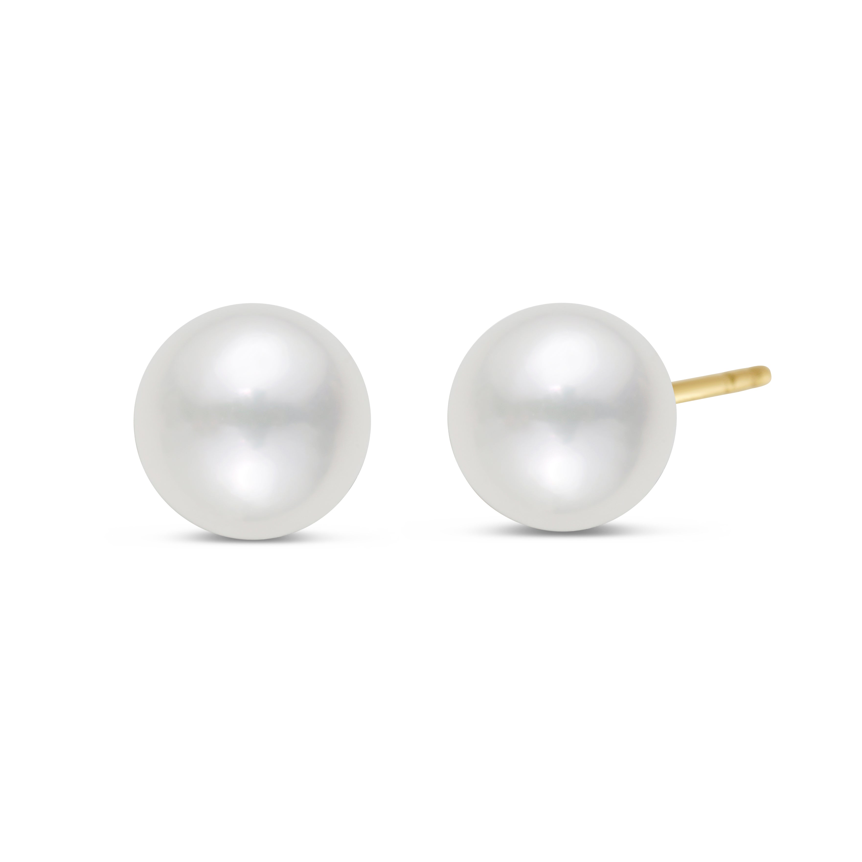7-7.5mm Freshwater Pearl Stud Earrings In 14K Gold