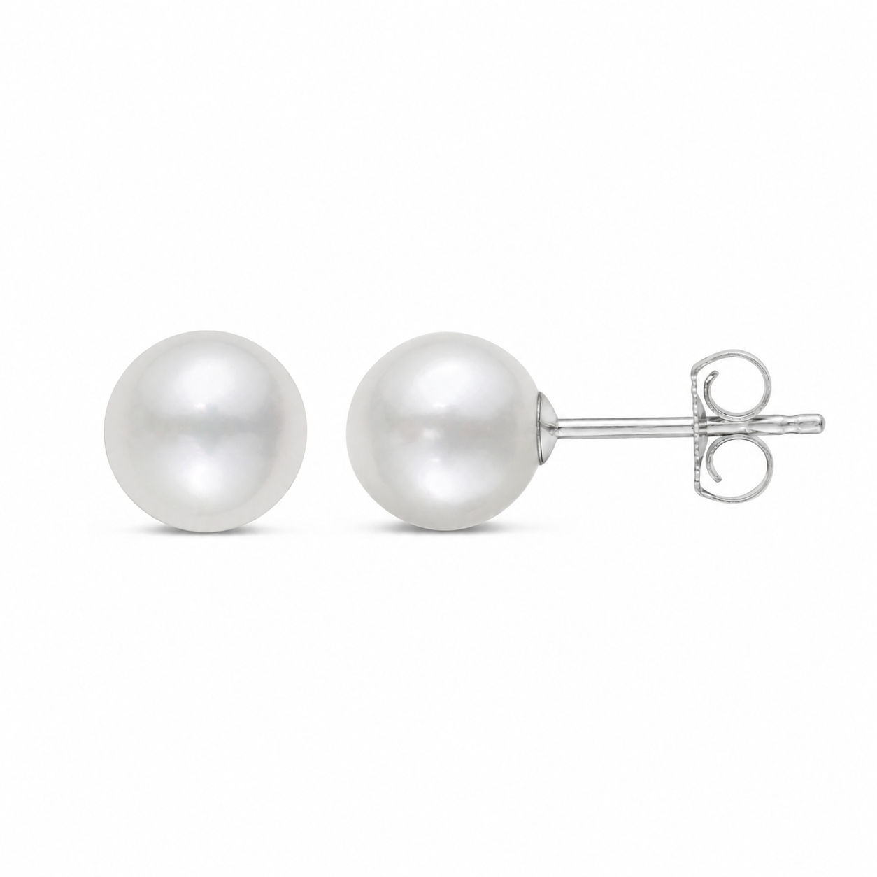 7-7.5mm Freshwater Pearl Stud Earrings In 14K Gold