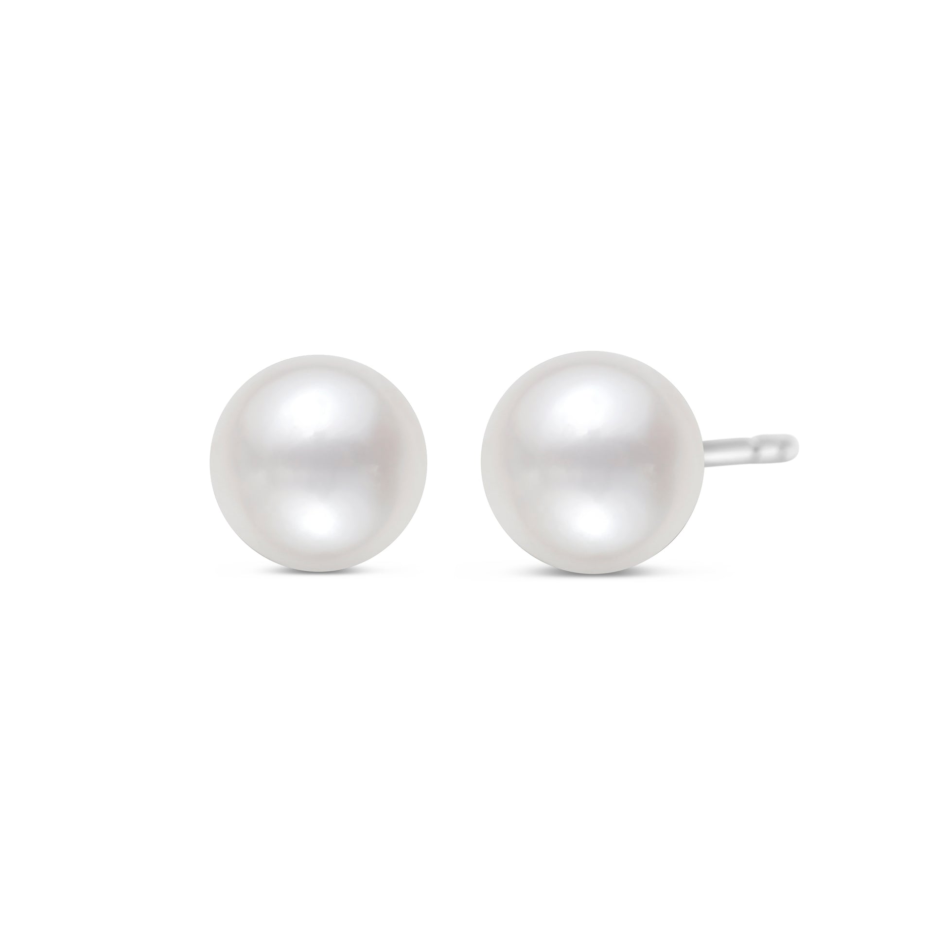 6-6.5mm Freshwater Pearl Stud Earrings In 14K Gold