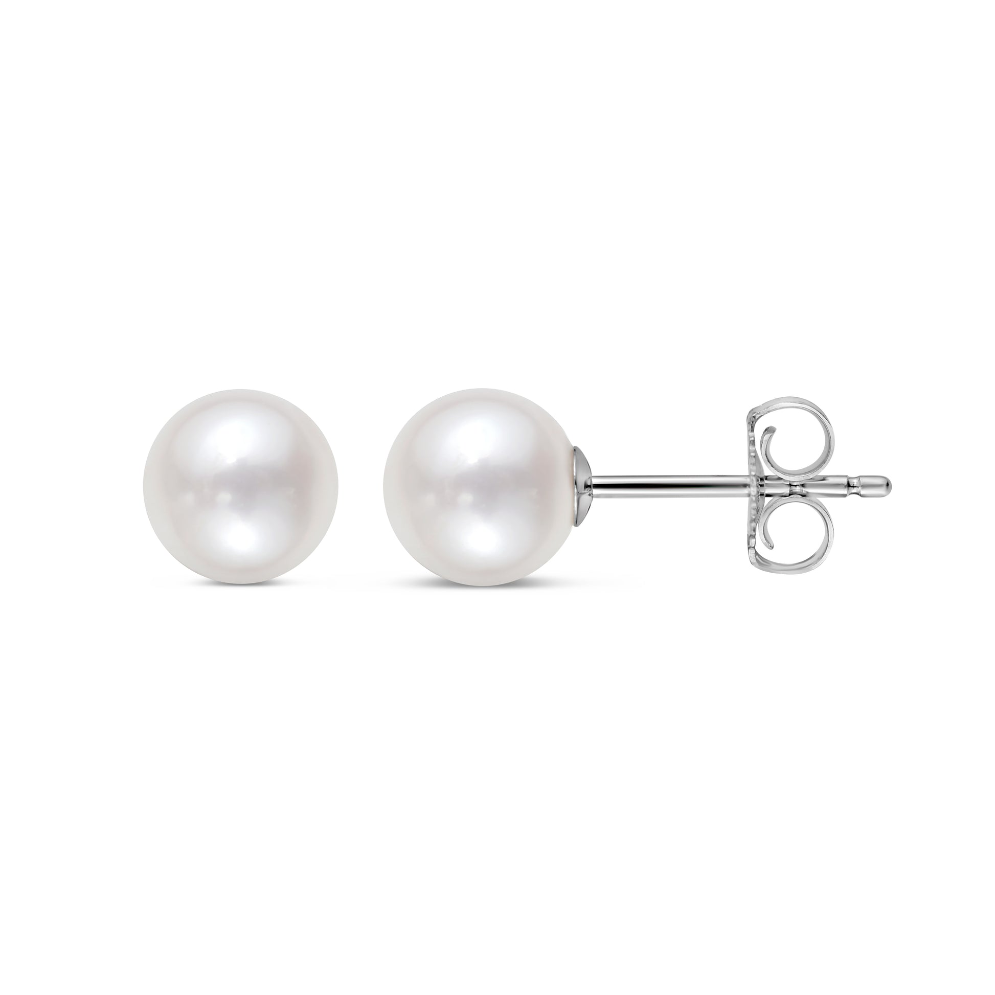 6-6.5mm Freshwater Pearl Stud Earrings In 14K Gold