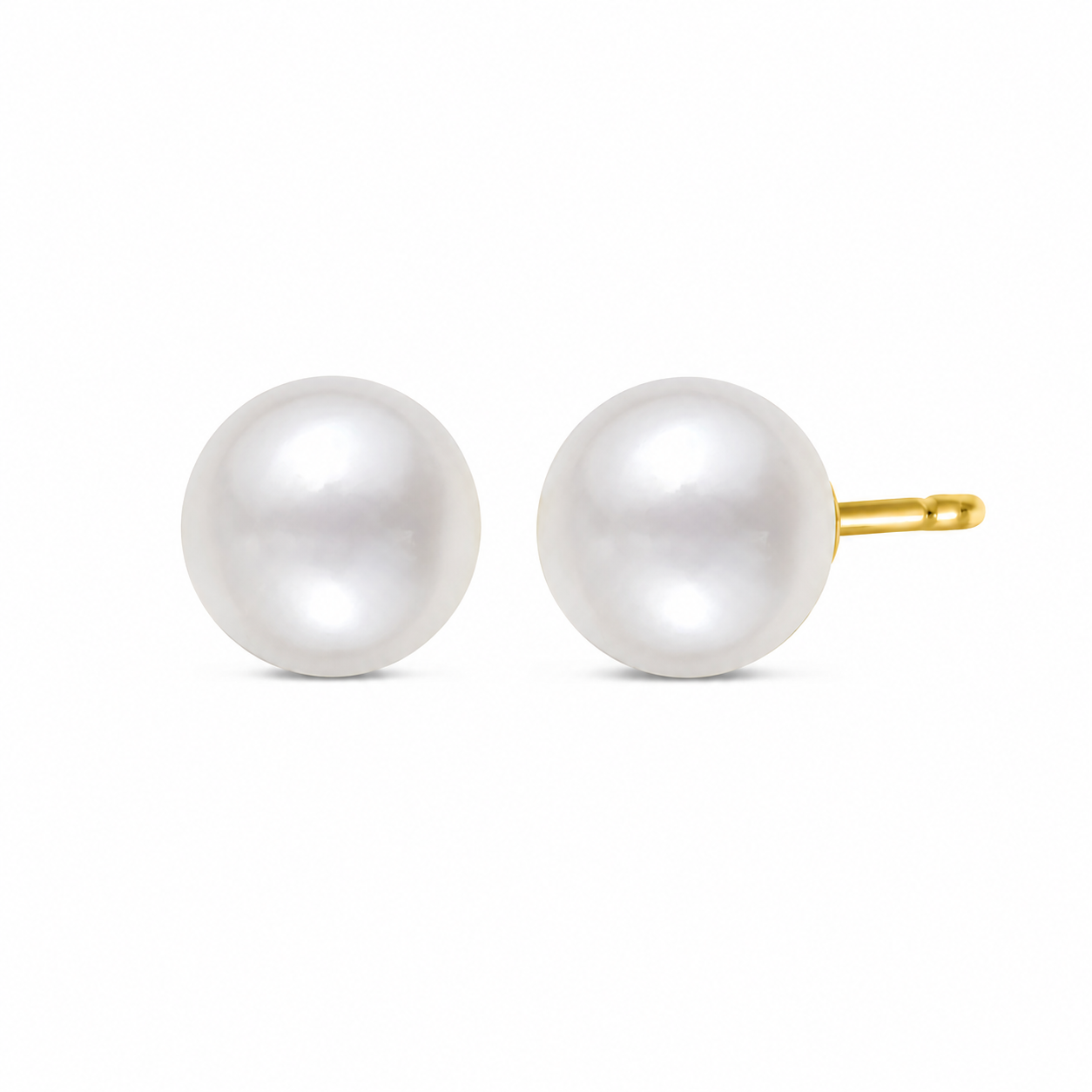 6-6.5mm Freshwater Pearl Stud Earrings In 14K Gold