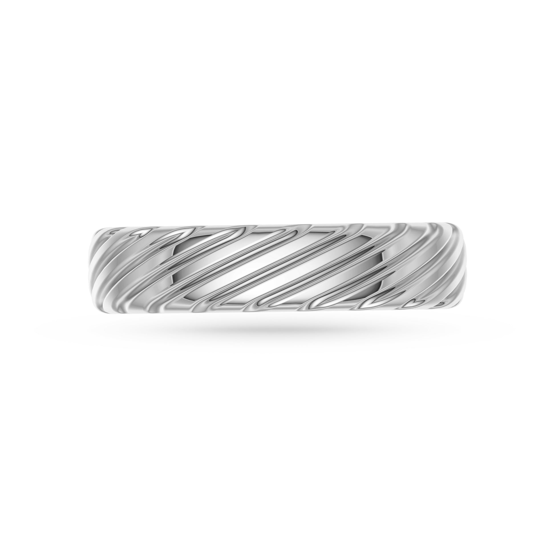 Imperial Wave Ridge Ring in Sterling Silver