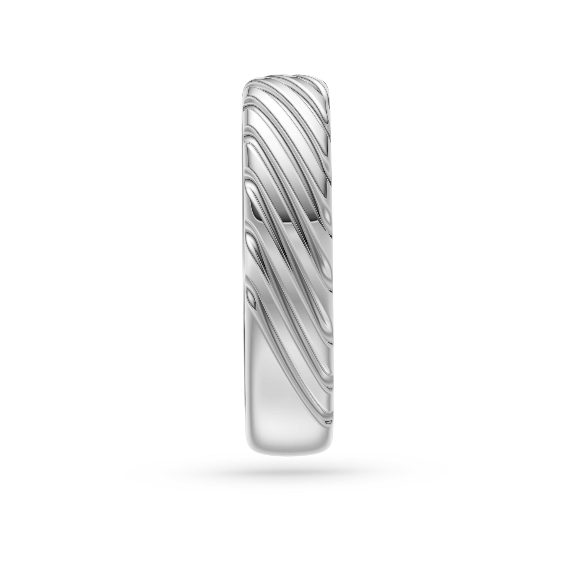 Imperial Wave Ridge Ring in Sterling Silver