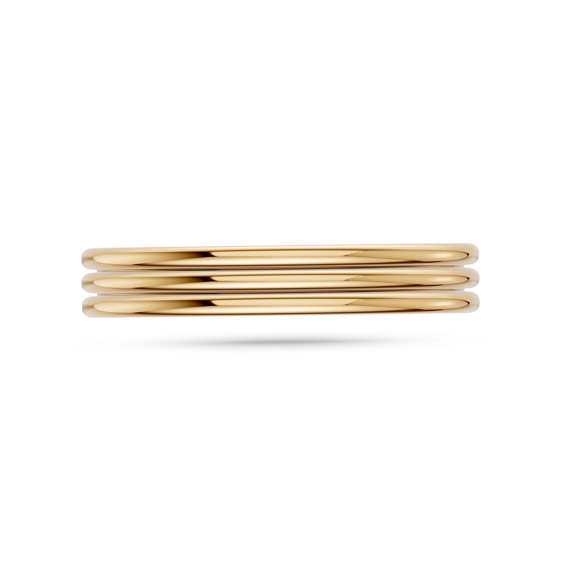 Layered Wave Band Ring in 14K Gold