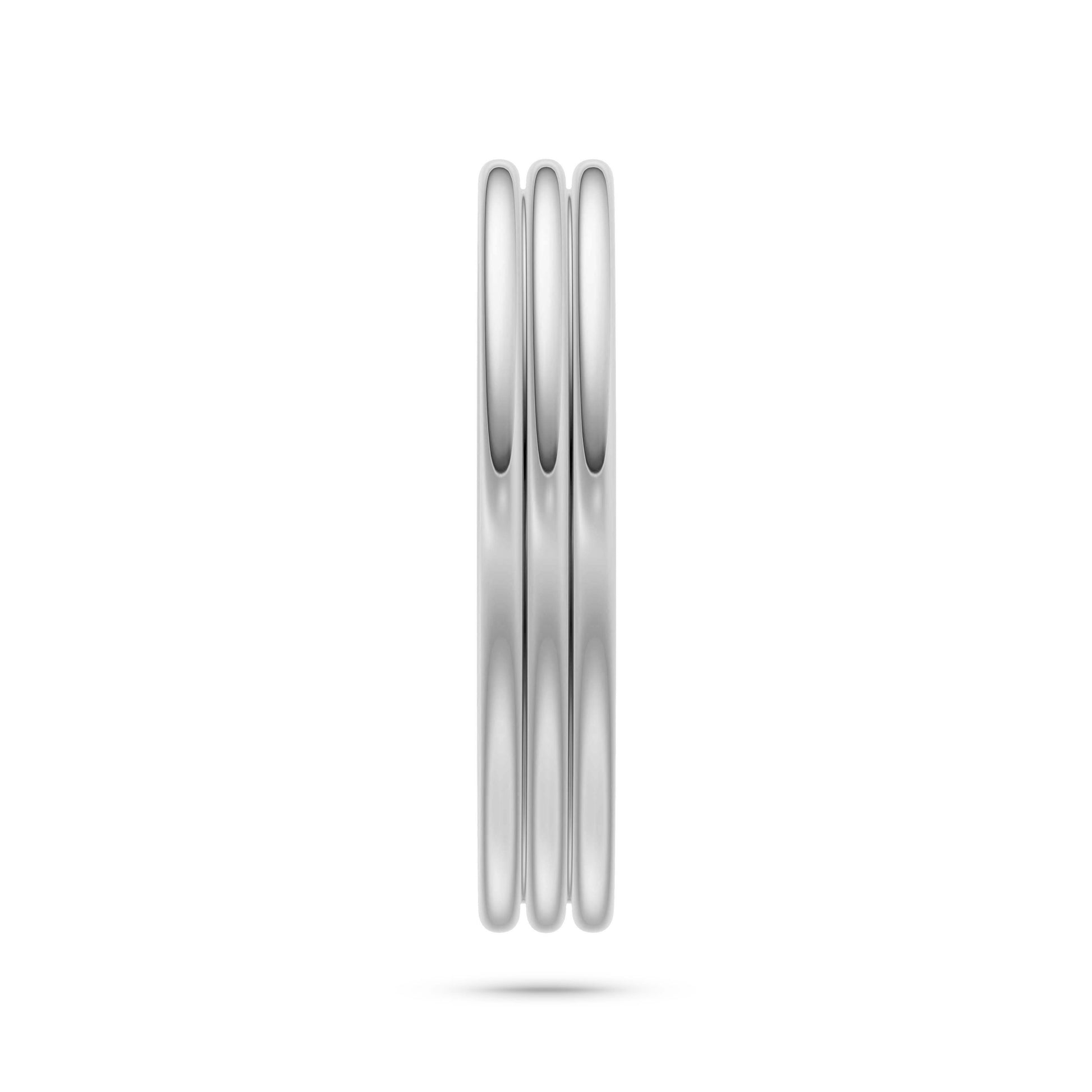 Layered Wave Band Ring in 14K Gold