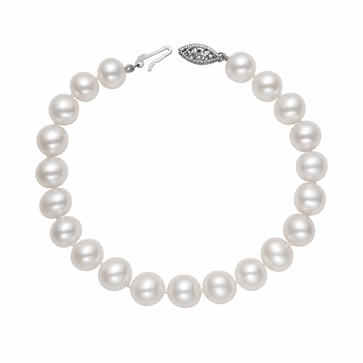 8-8.5mm Freshwater Pearl Bracelet In 14K Gold