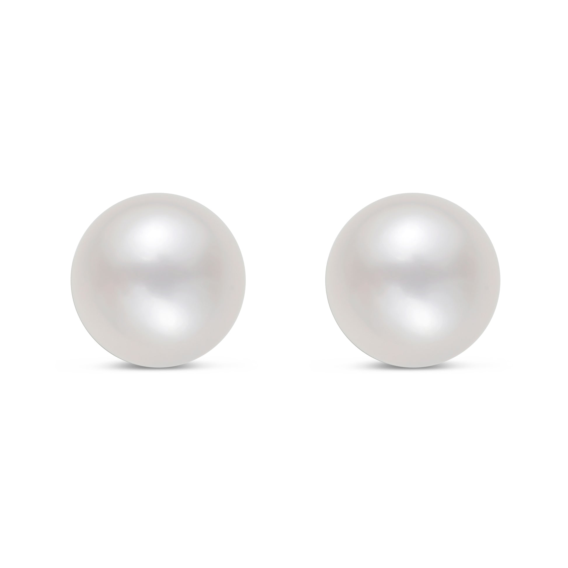 8-8.5mm Freshwater Pearl Stud Earrings In 14K Gold