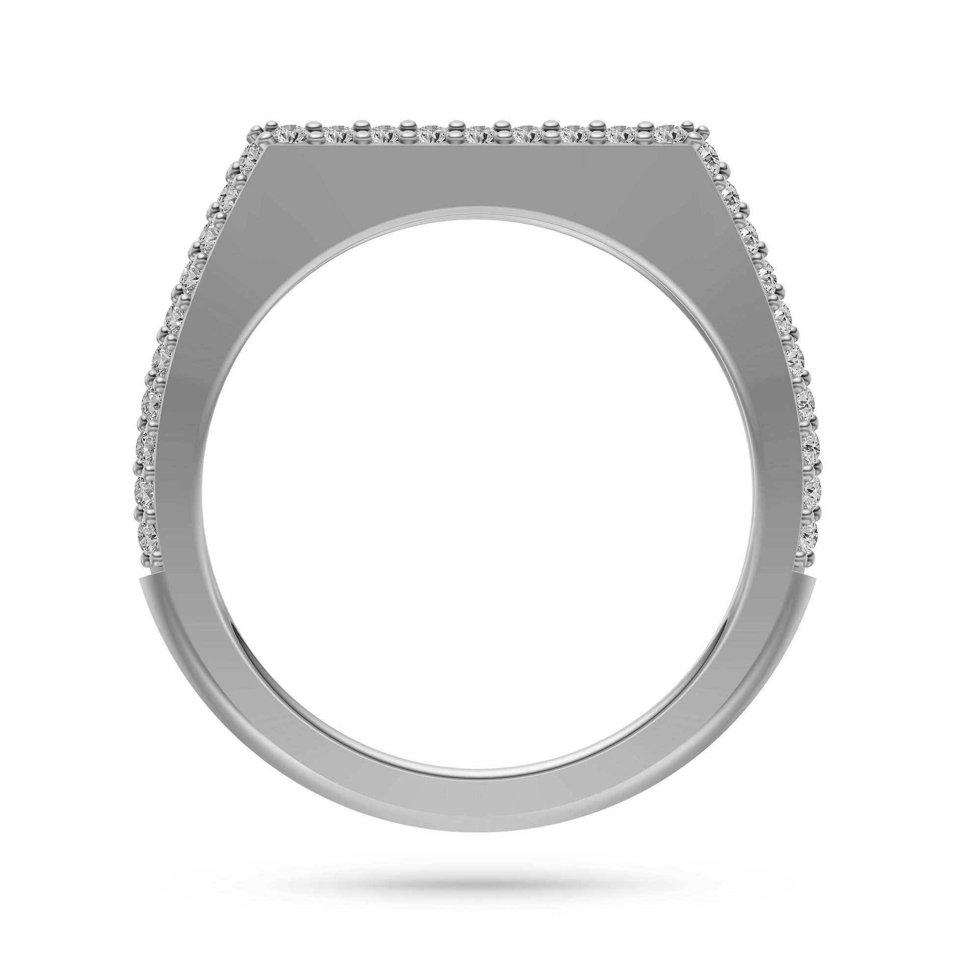 Luxe Diamond Cage Band Ring in 14K Gold