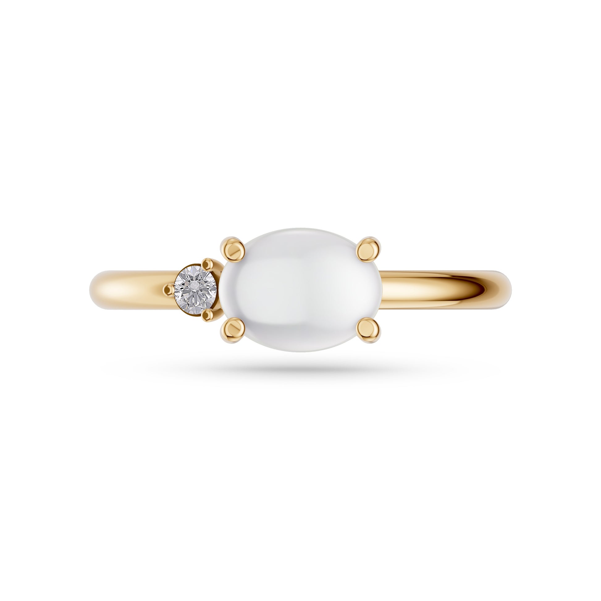 Luxury Opal and Diamond Ring in 14K Gold