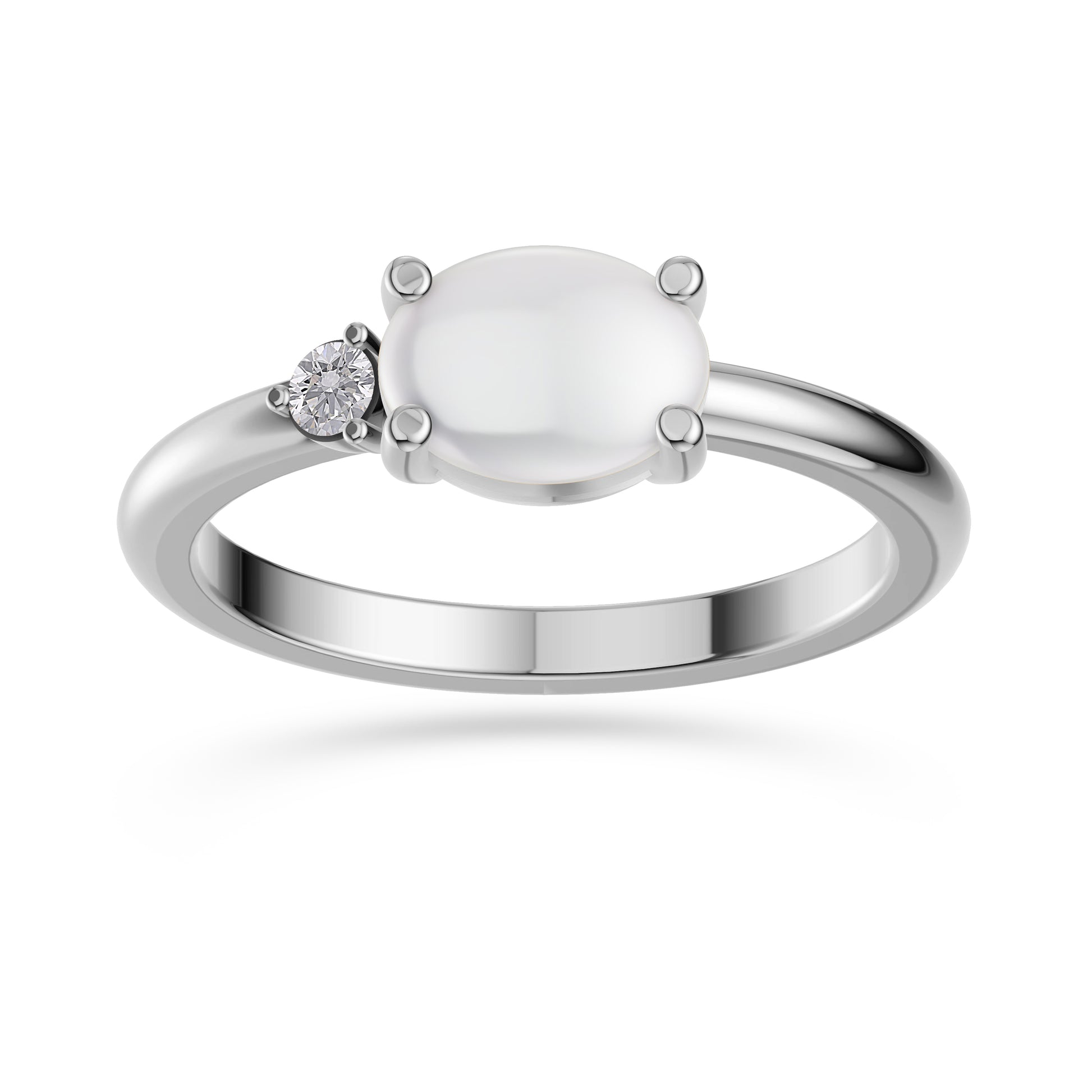 Luxury Opal and Diamond Ring in 14K Gold