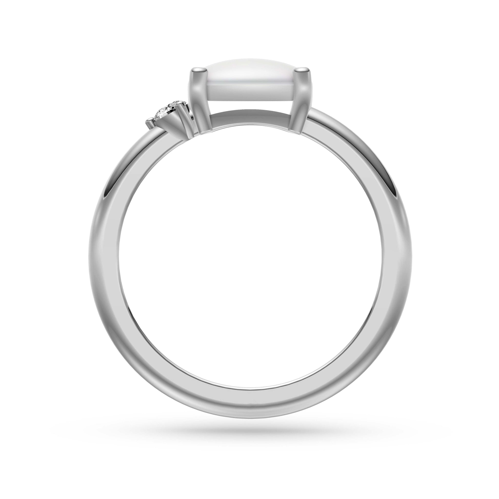 Luxury Opal and Diamond Ring in 14K Gold