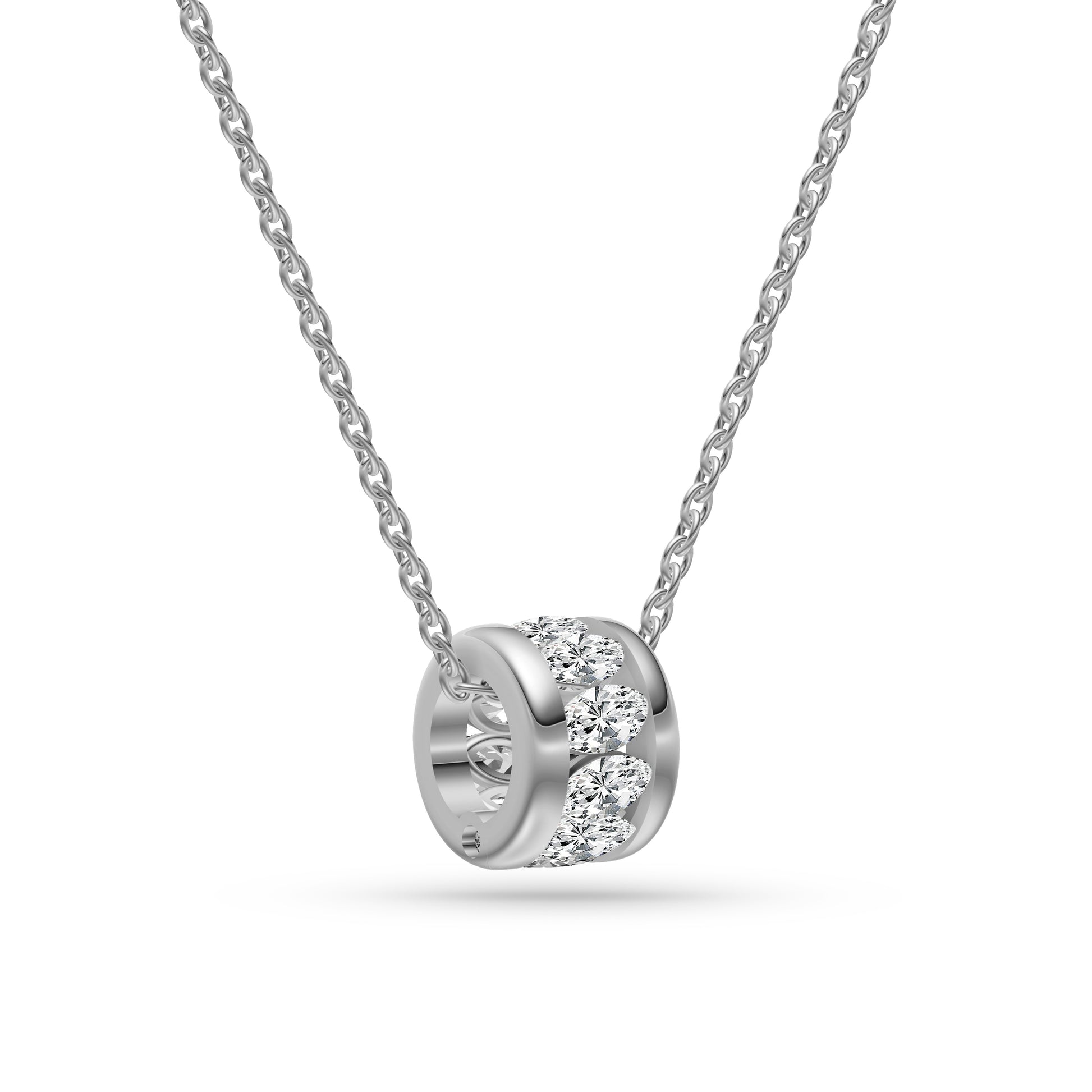 Marquise Diamond Bar Necklace in 14K Gold