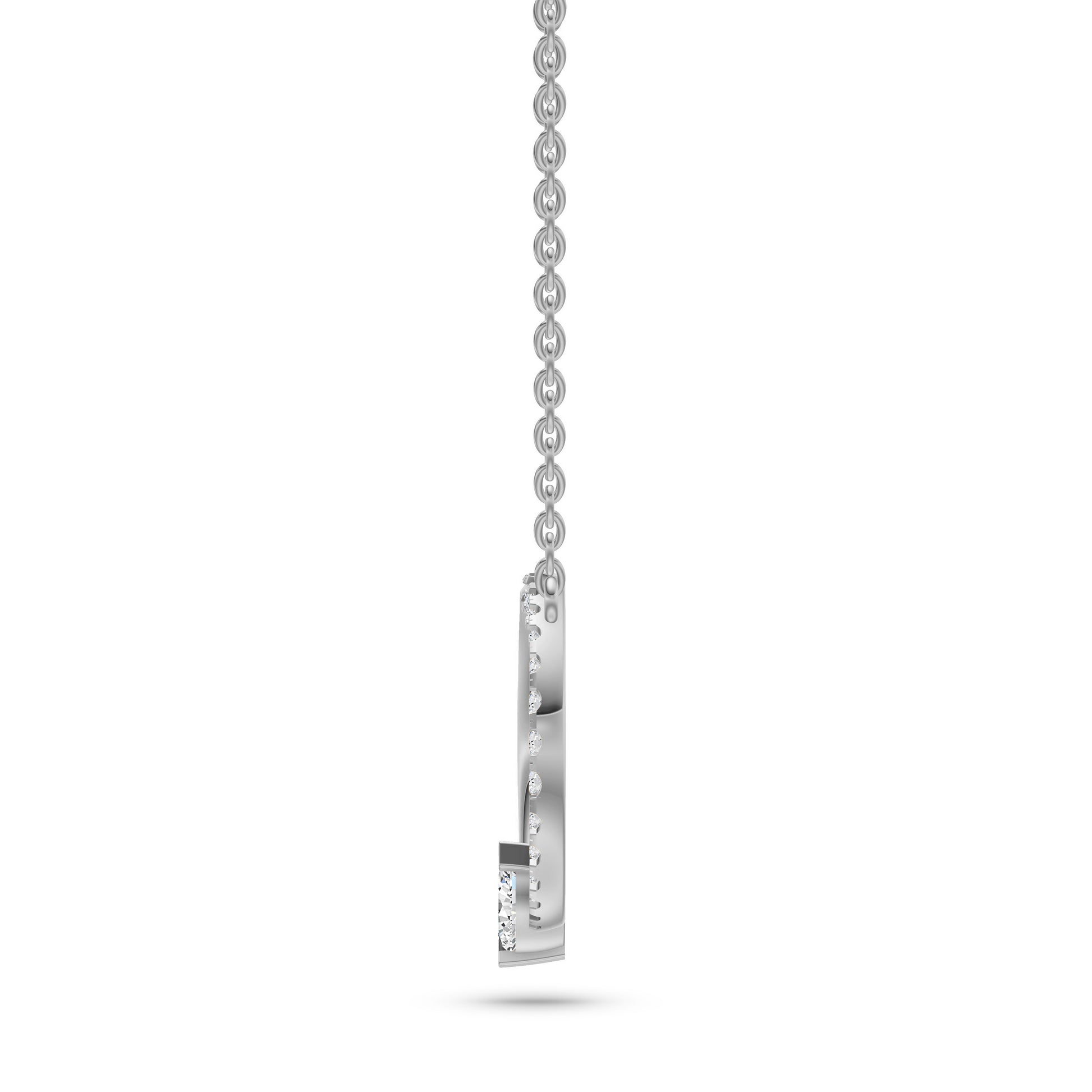 Marquise Diamond Circle Necklace in 14K Gold