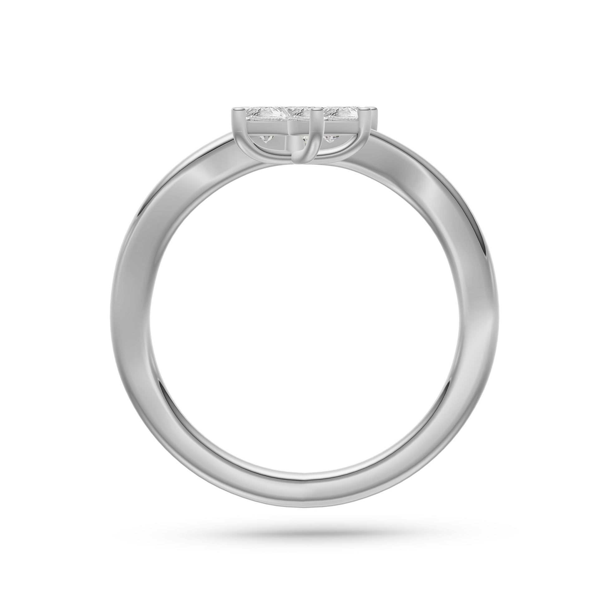 Marquise Diamond Double Flower Ring In 14K Gold