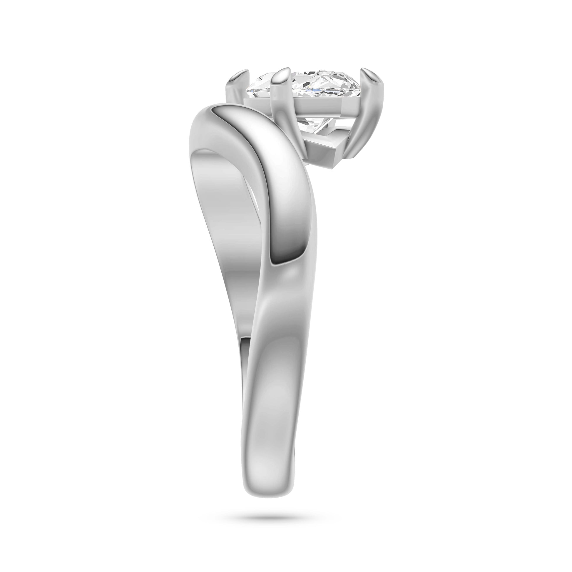 Marquise Diamond Solitaire Ring in 14K Gold
