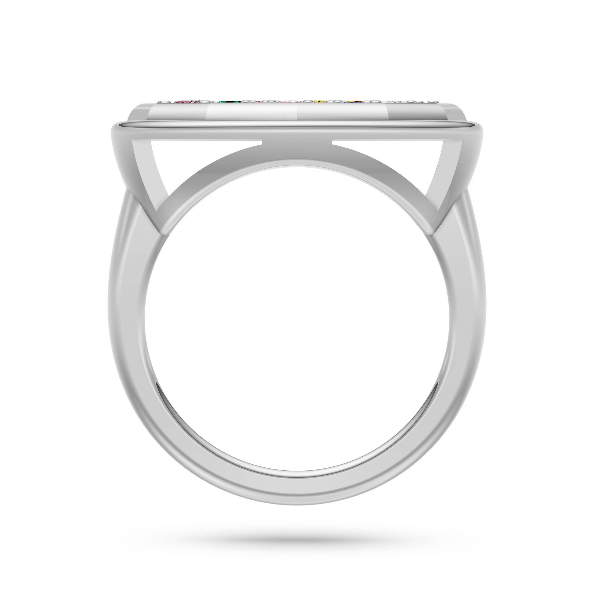 Multi-Sapphire and Diamond Confetti Ring in 14K Gold