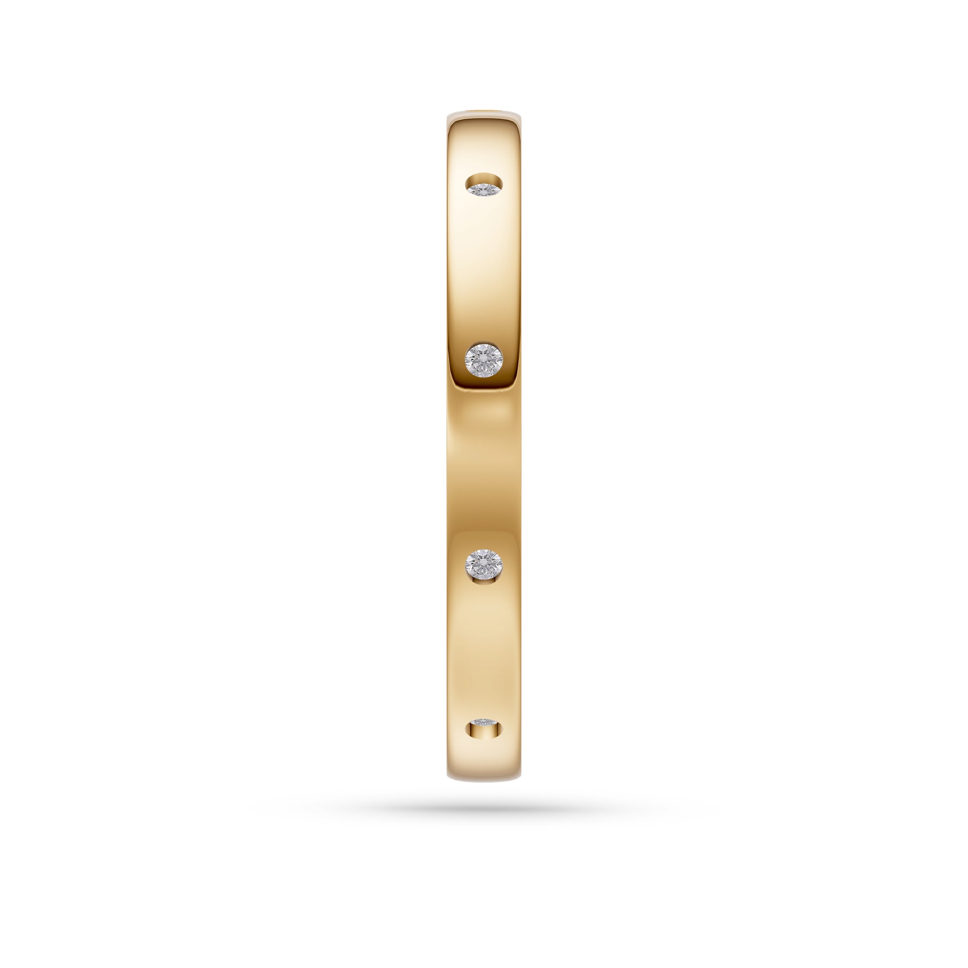 Diamond Orbit Band Ring in 14K Gold