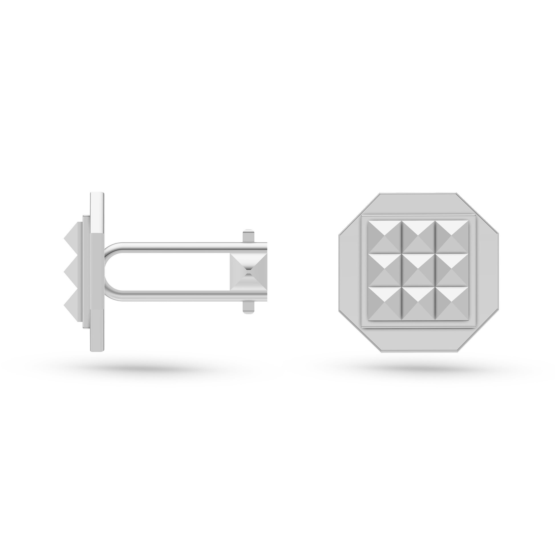 Octagon Geo Cufflinks in Sterling Silver