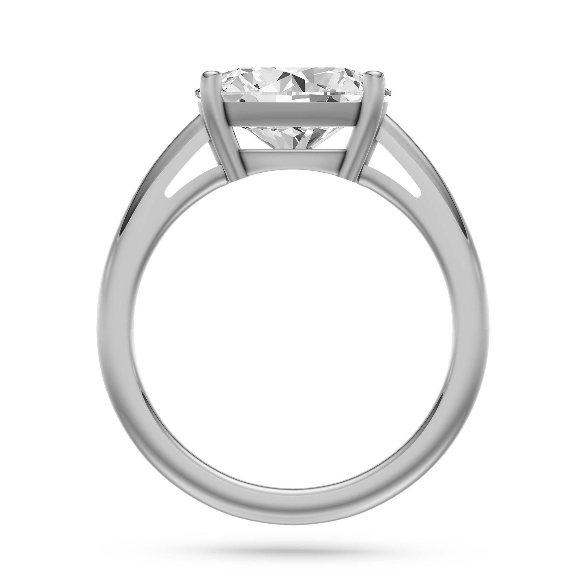 Oval Cut Solitaire Diamond Engagement Ring in 14K Gold