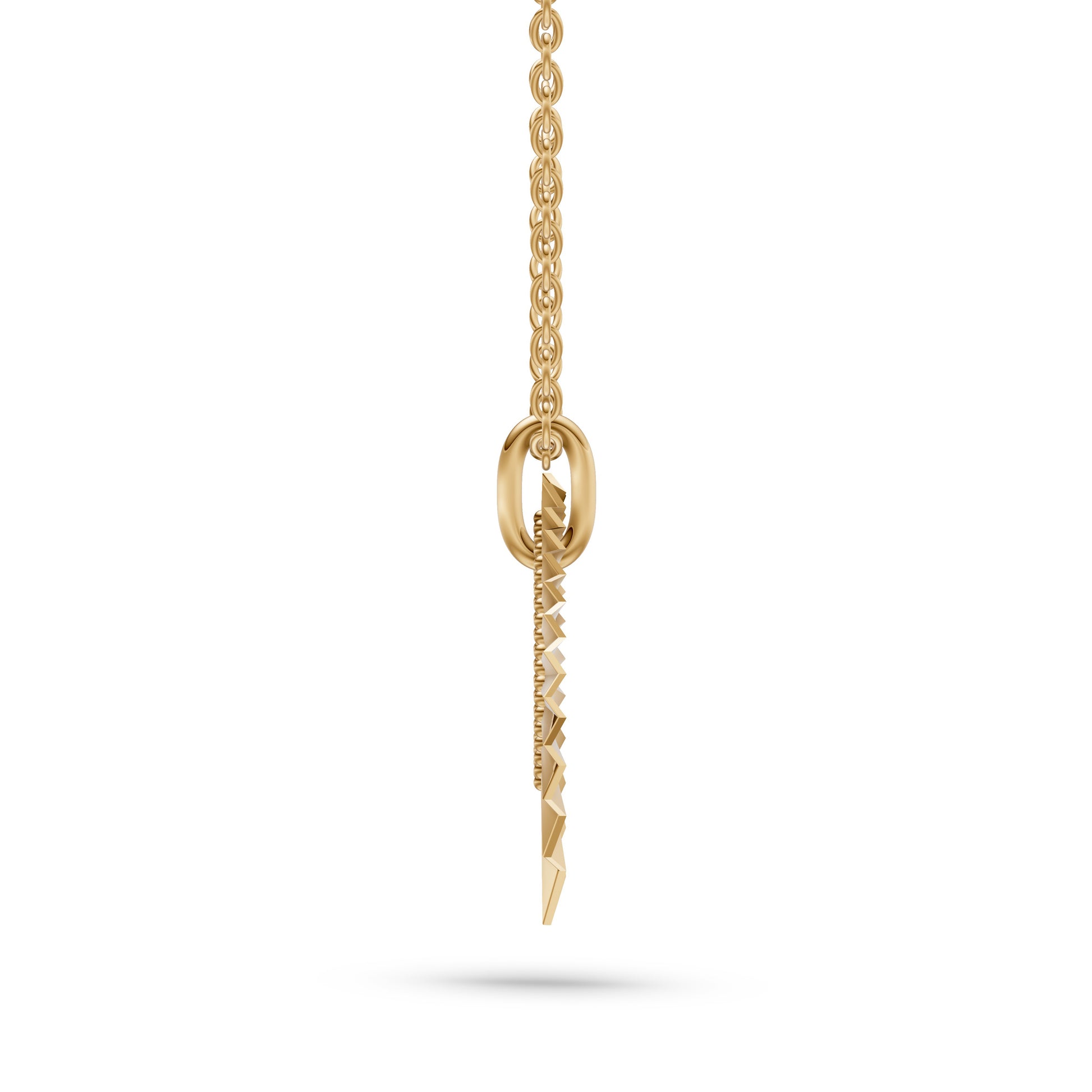 Petal Veil Pendant Necklace in 14K Gold