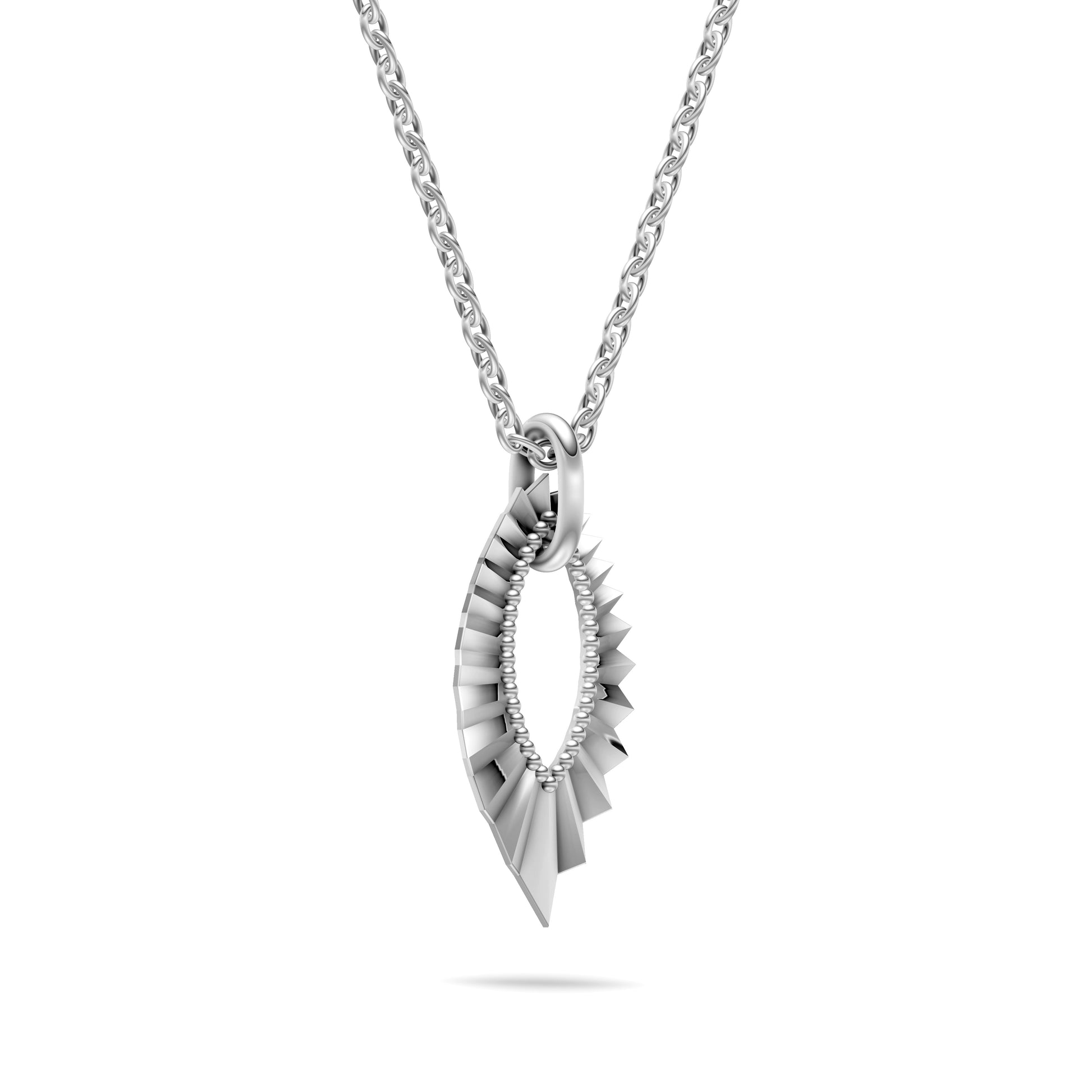 Petal Veil Pendant Necklace in 14K Gold
