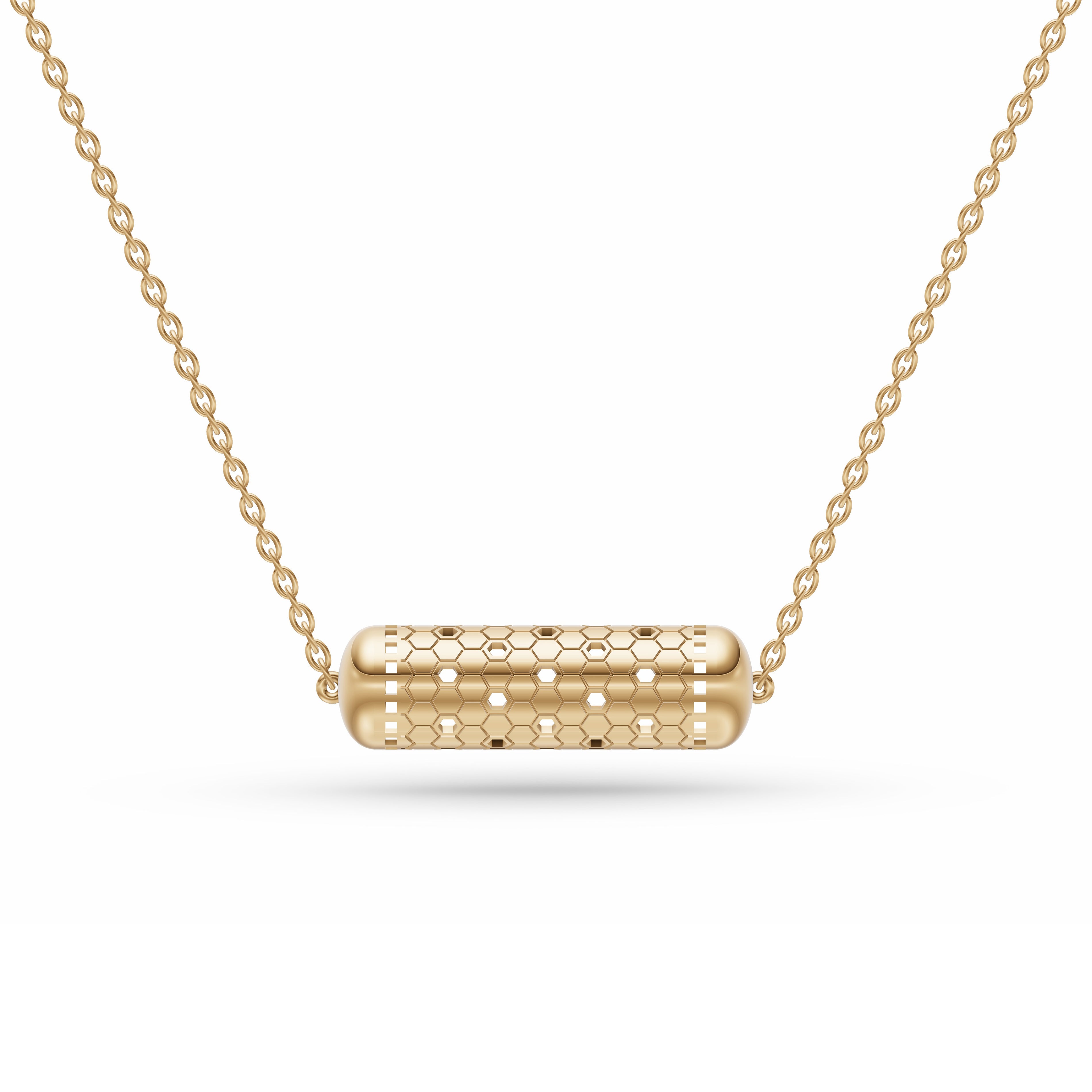 Prestige Tube Necklace In 14K Gold
