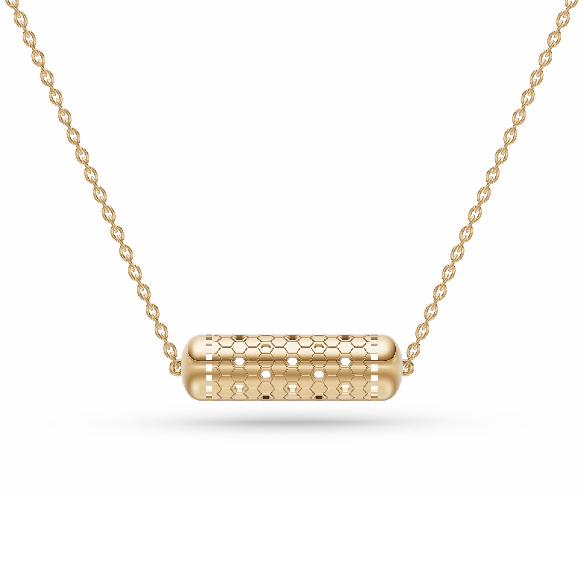 Prestige Tube Necklace In 14K Gold