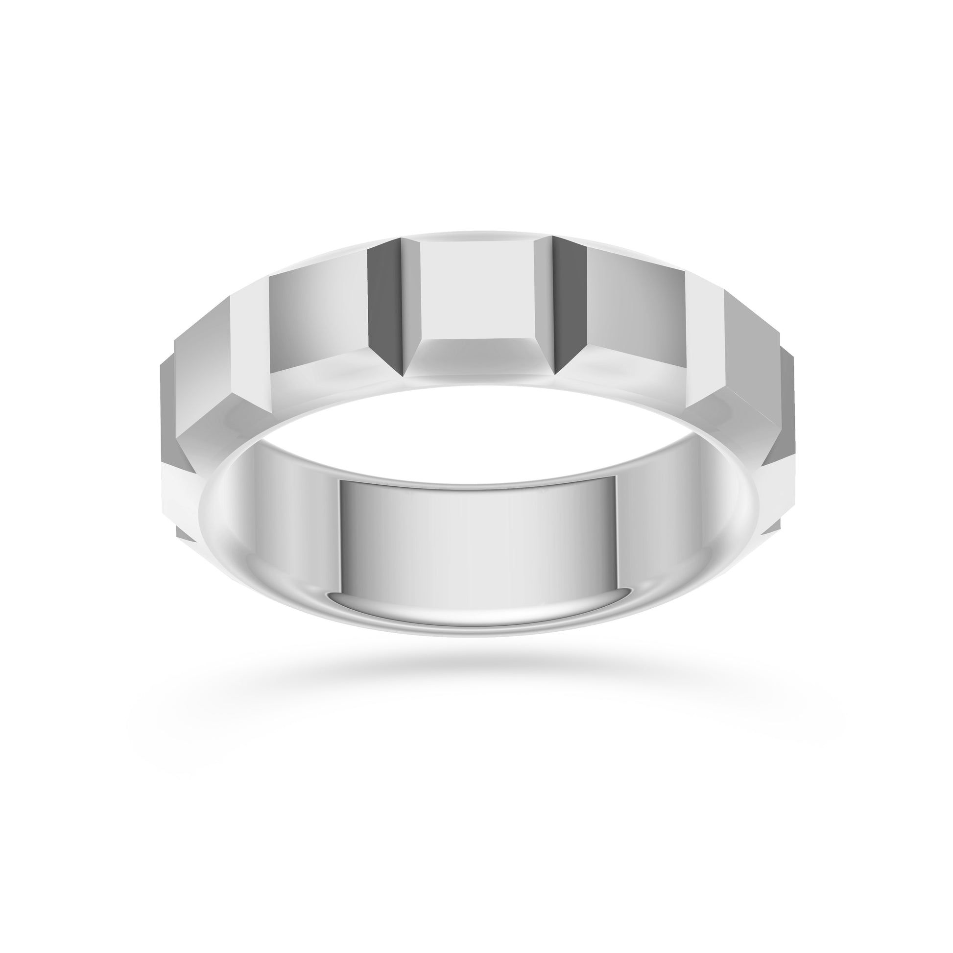 Prism Edge Ring In Sterling Silver
