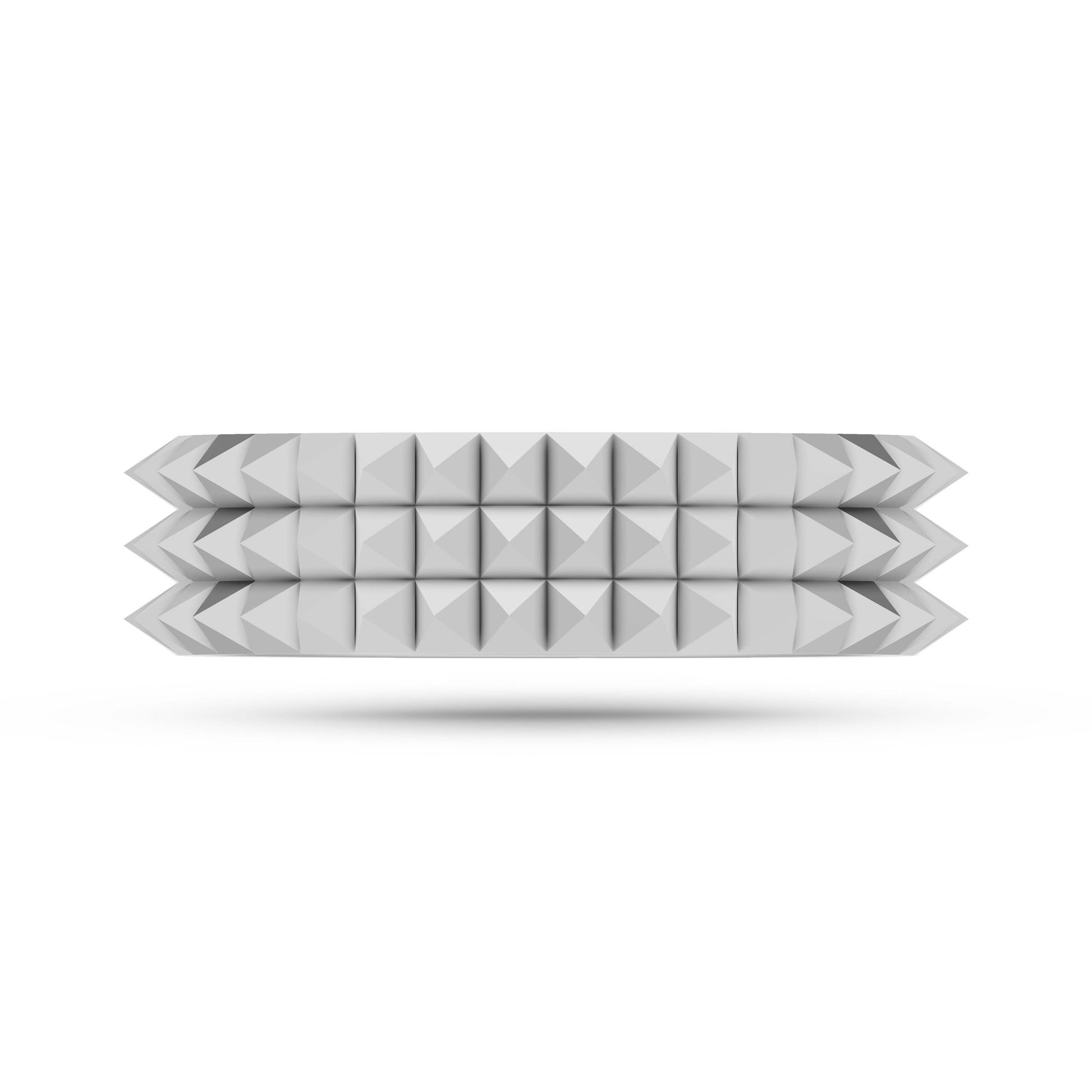 Pyramid Edge Ring in Sterling Silver