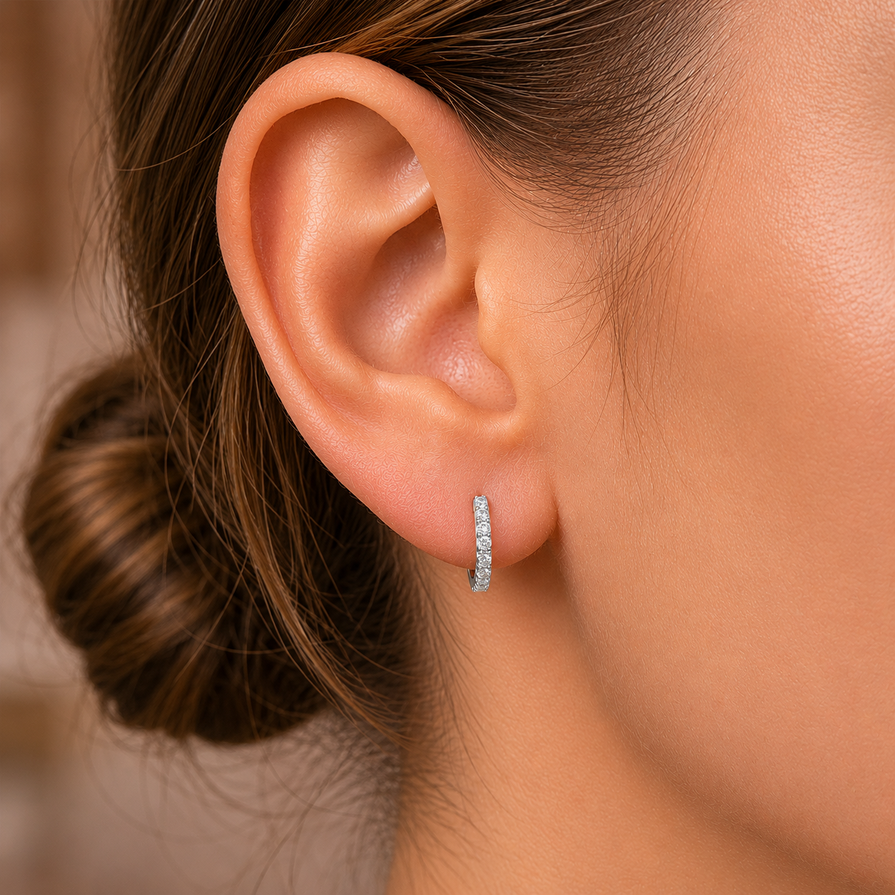 Radiant Timeless Gold Earrings in 14K Gold