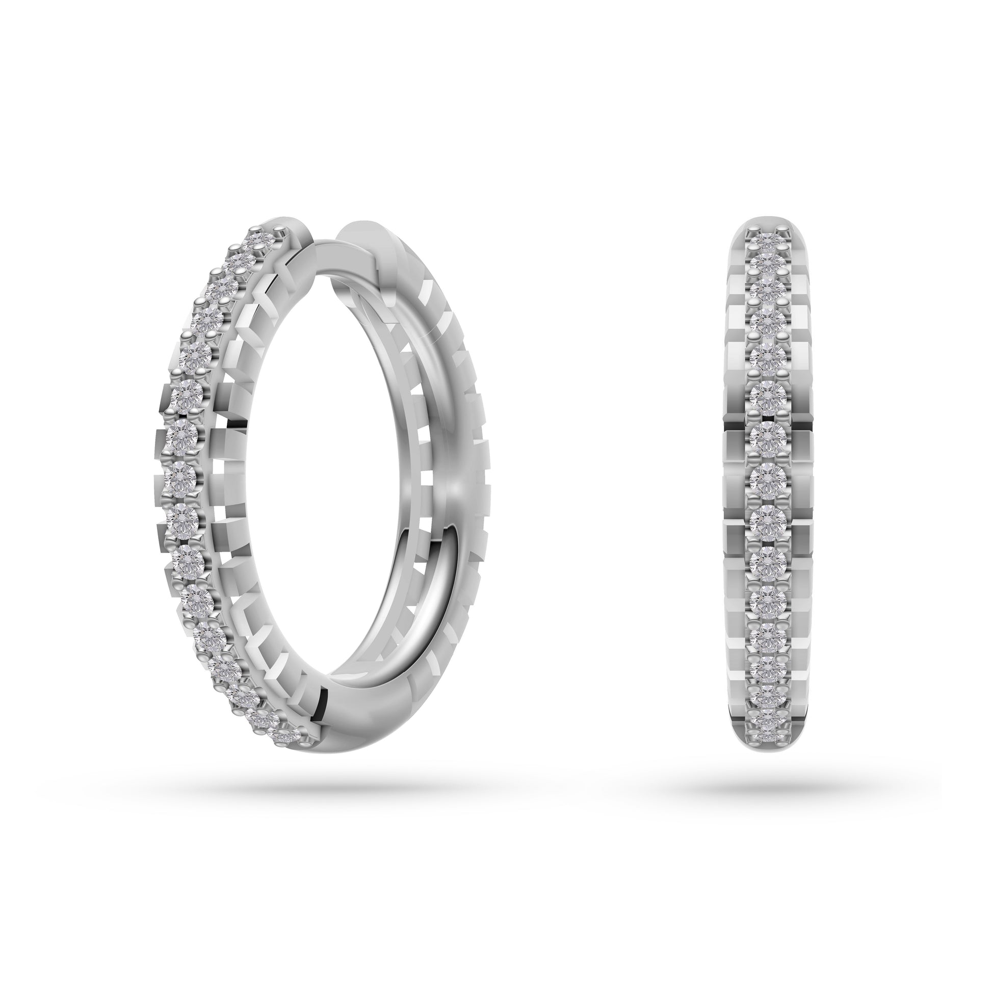 Radiant Timeless Gold Earrings in 14K Gold