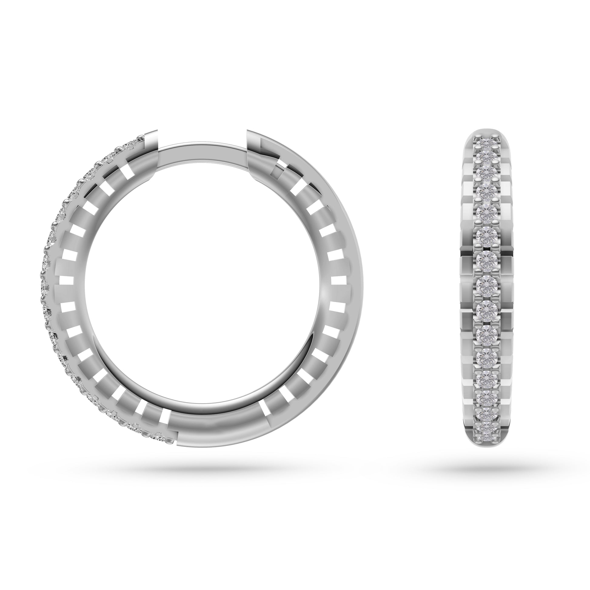 Radiant Timeless Gold Earrings in 14K Gold