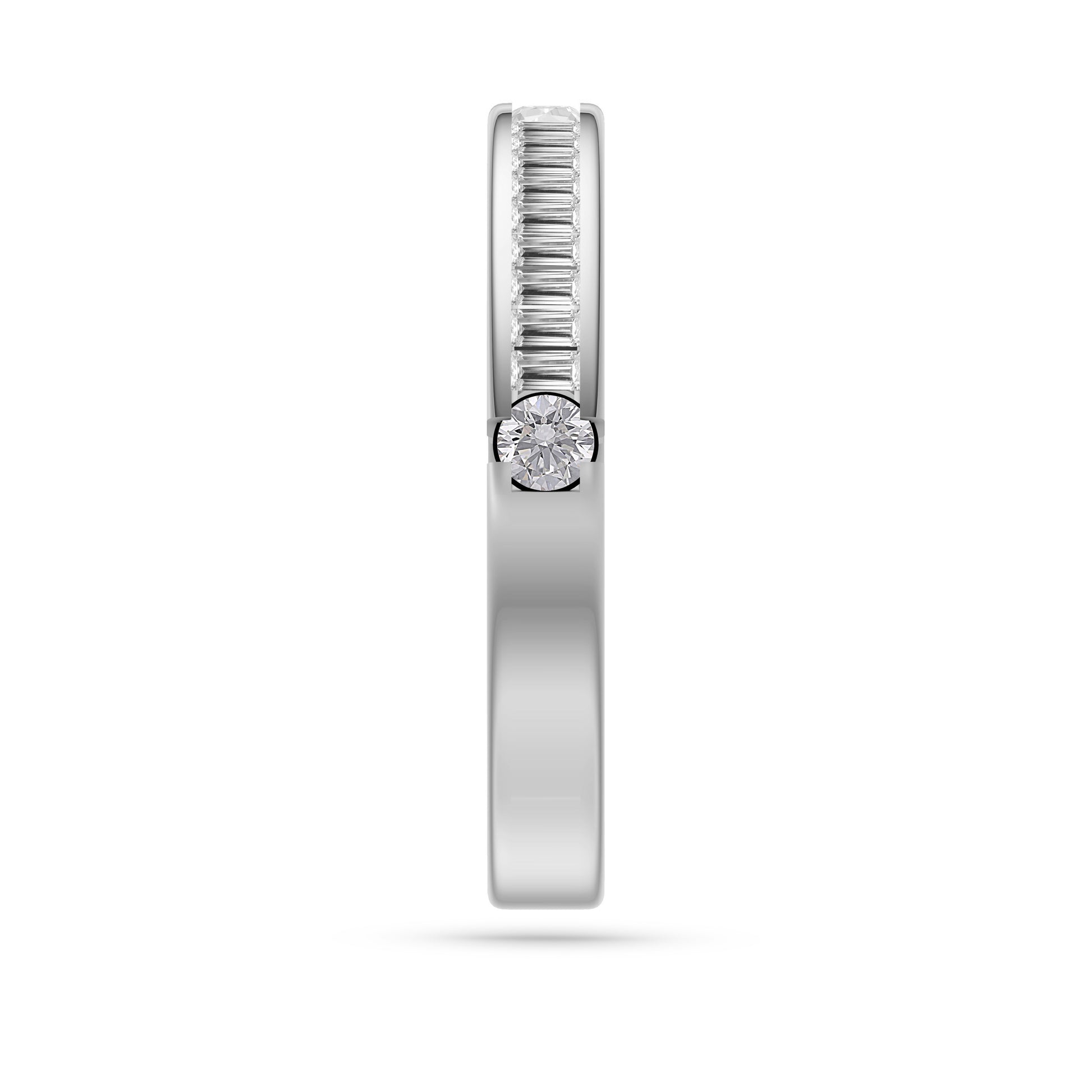 Élan Diamond Baguette Band Ring in 14K Gold