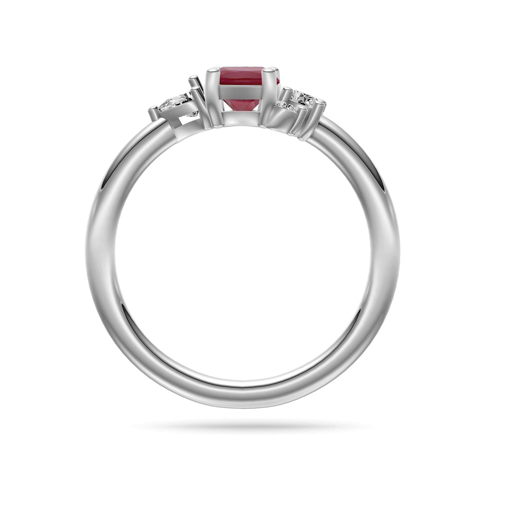 Veloura Ruby Diamond Ring In 18K Gold