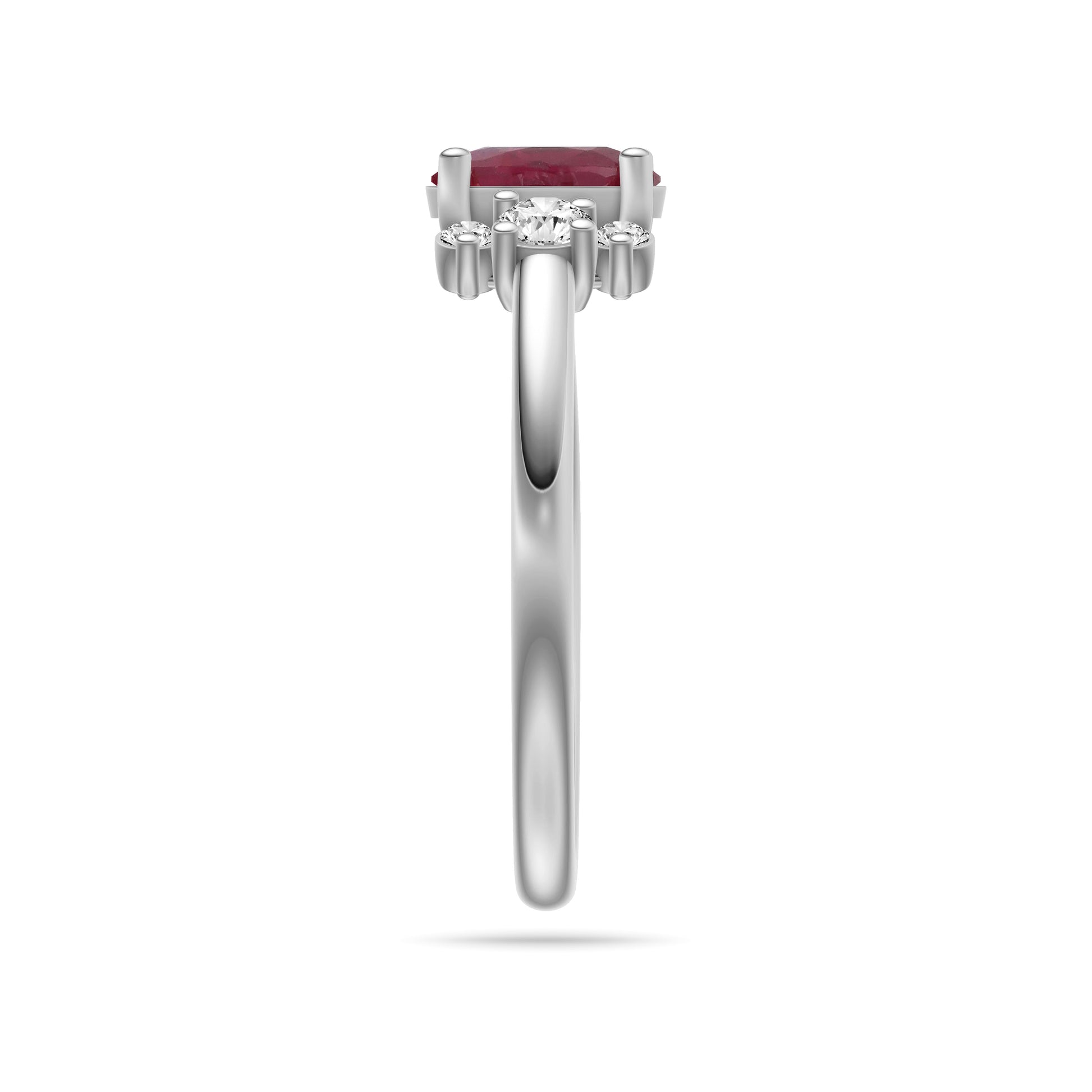 Veloura Ruby Diamond Ring In 18K Gold