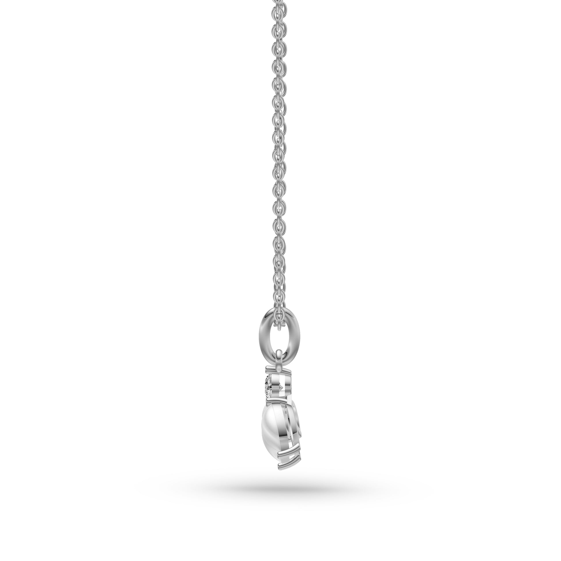 Opal Azalea Pendant Necklace In 14K Gold